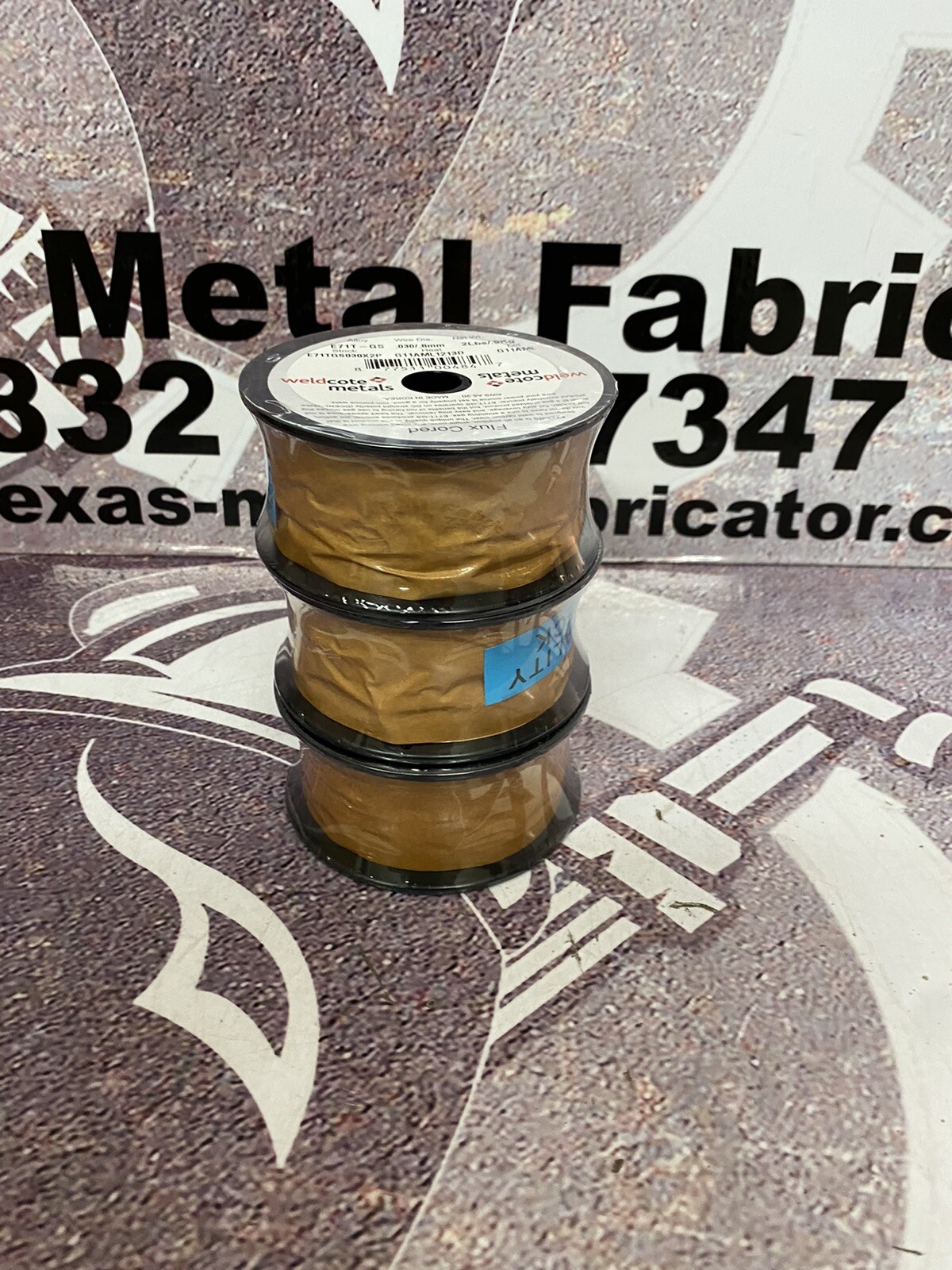WeldCote Metals E71TGS030X2SP Carbon Steel Flux Cored .030”/.8mm 2Lbs Qty 3