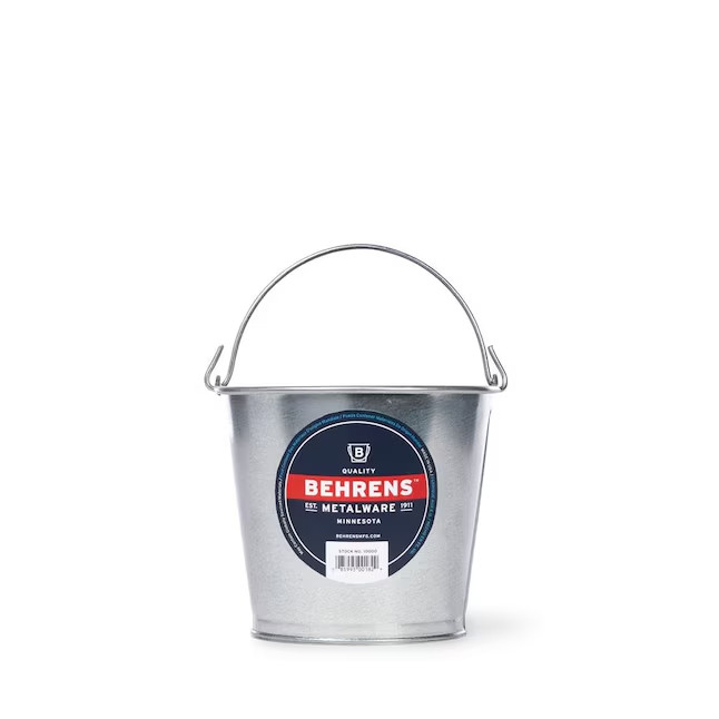 Behrens 2-quart BPA-Free Metal Silver – Galvanized Paint bucket