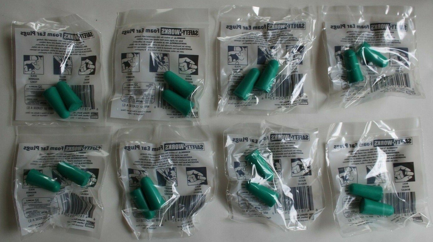 HEARING PROTECTION FOAM EAR PLUGS CICADA MOWER LOUD MUSIC TRIMMERS SIRENS BANGS