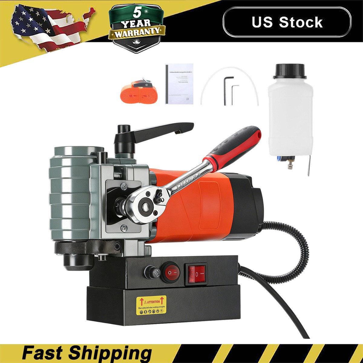 Magnetic Drill Press Magnetic Drill Press GEARZAAR Low Profile Portable US 1300W