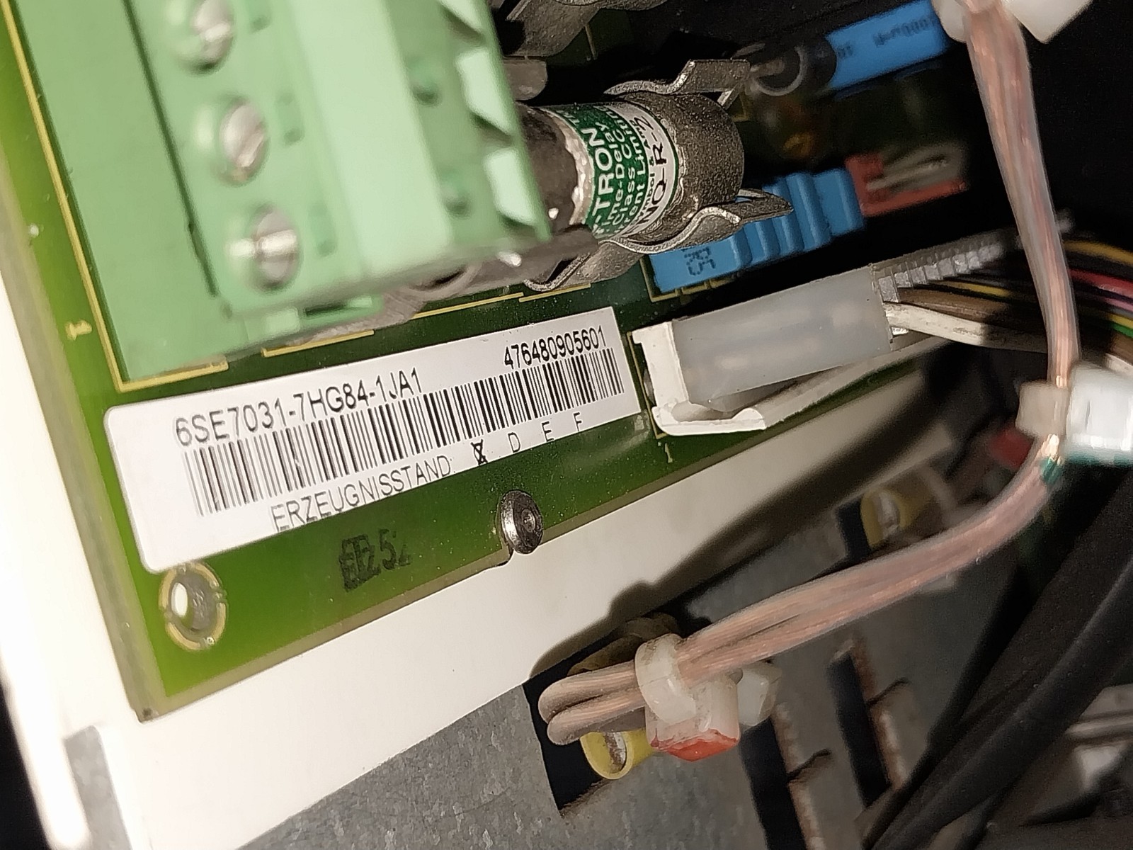 SIEMENS 6SE7031-0TE60-Z Simovert VC DC Inverter DC510-650V 110.0A 6SY7000-0AD74