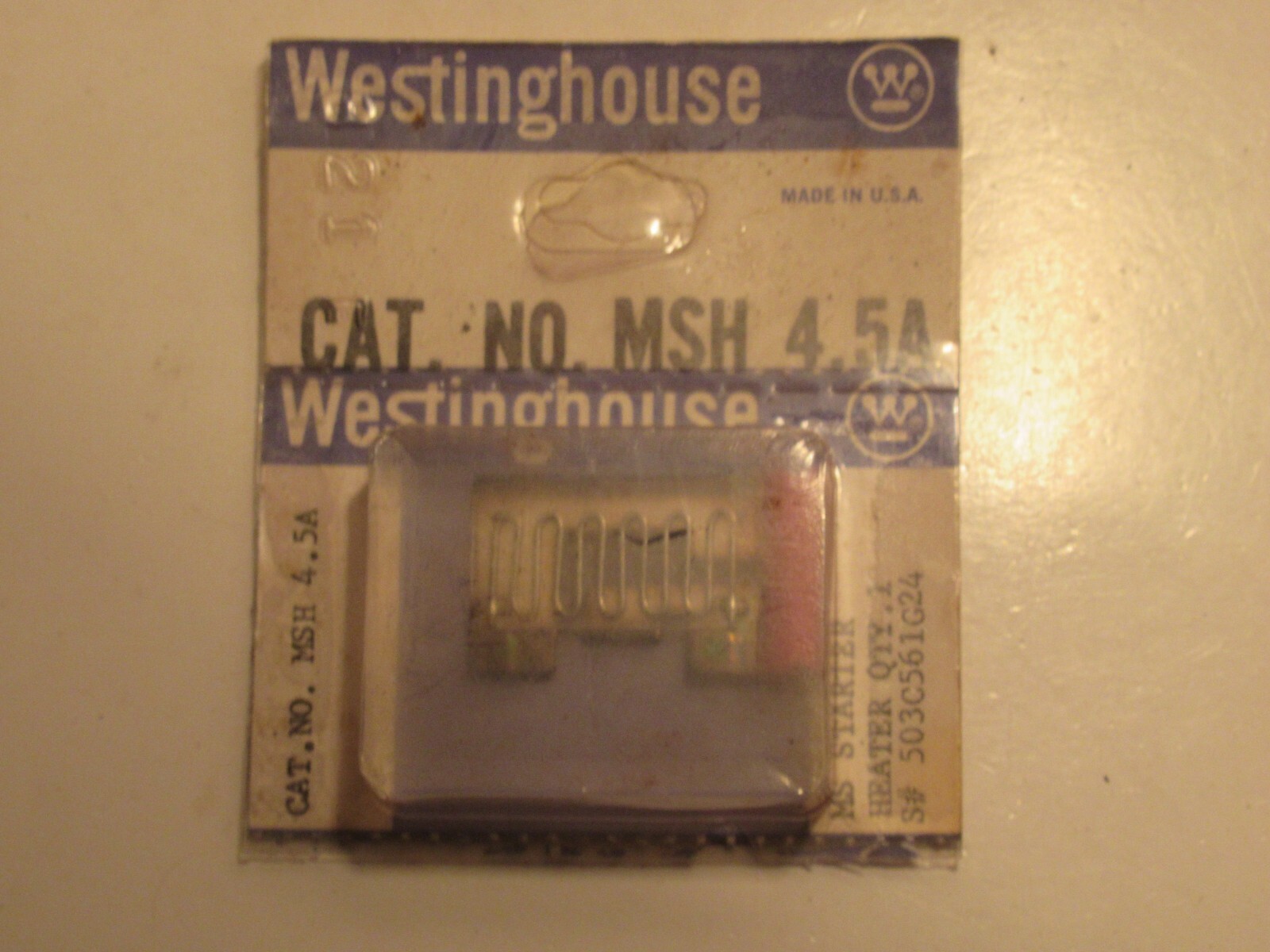 WESTINGHOUSE MSH 4.5A MSH4.5A MS STARTER HEATER ELEMENT NEW