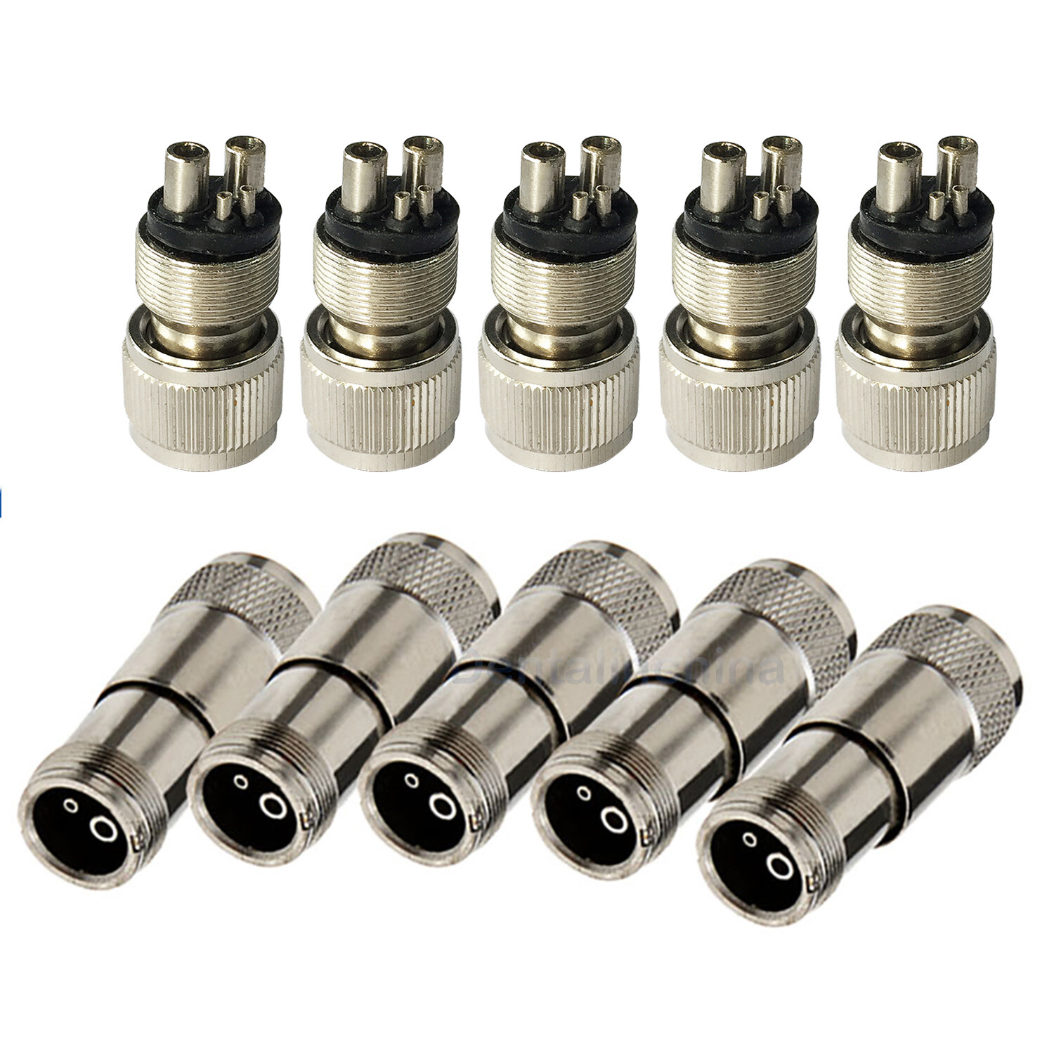 Dental Quick Change Tubing Adapter High Speed Handpiece straight 2/4 Hole