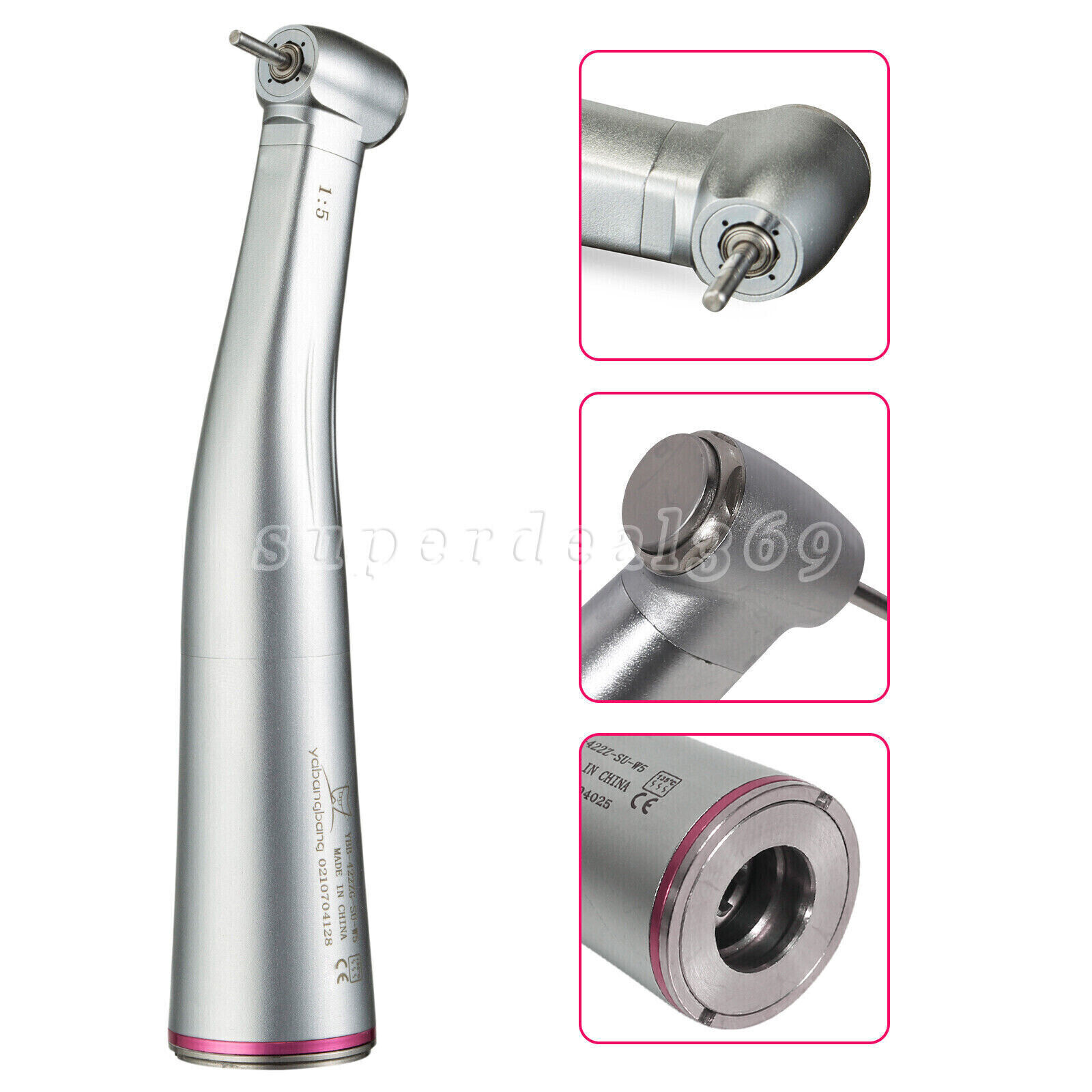 Dental Brushless LED Electric Micro Motor 1:5 1:1 Contra Angle Handpiece OR