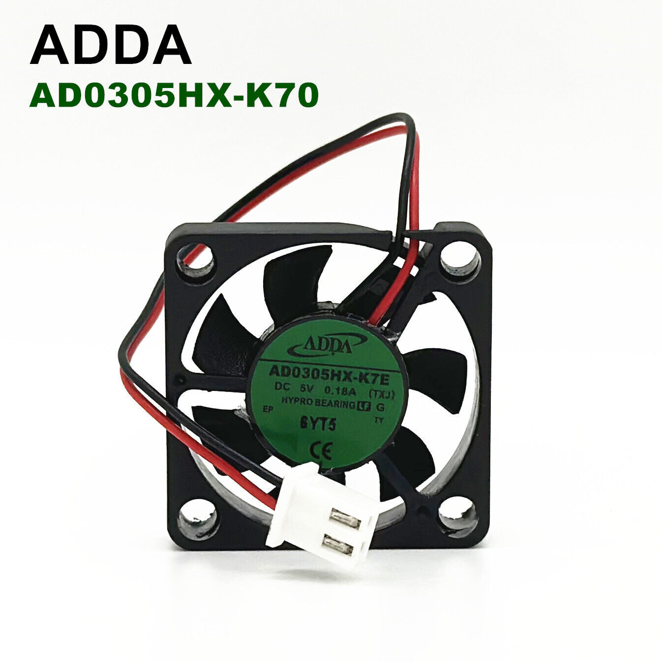AD0305HX-K70 5V 0.18A 0.9W 10500RPM 3006 2-pin cooling fan