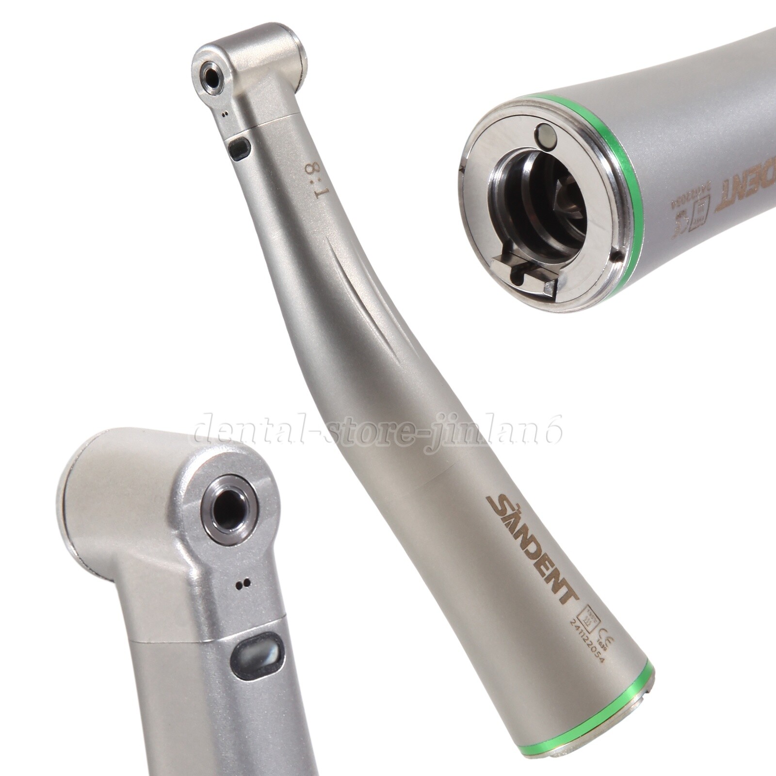 Dental 8:1 1:5 4:1 16:1 NO-LED/LED Fiber Optic Contra Angle Handpiece Fits NSK