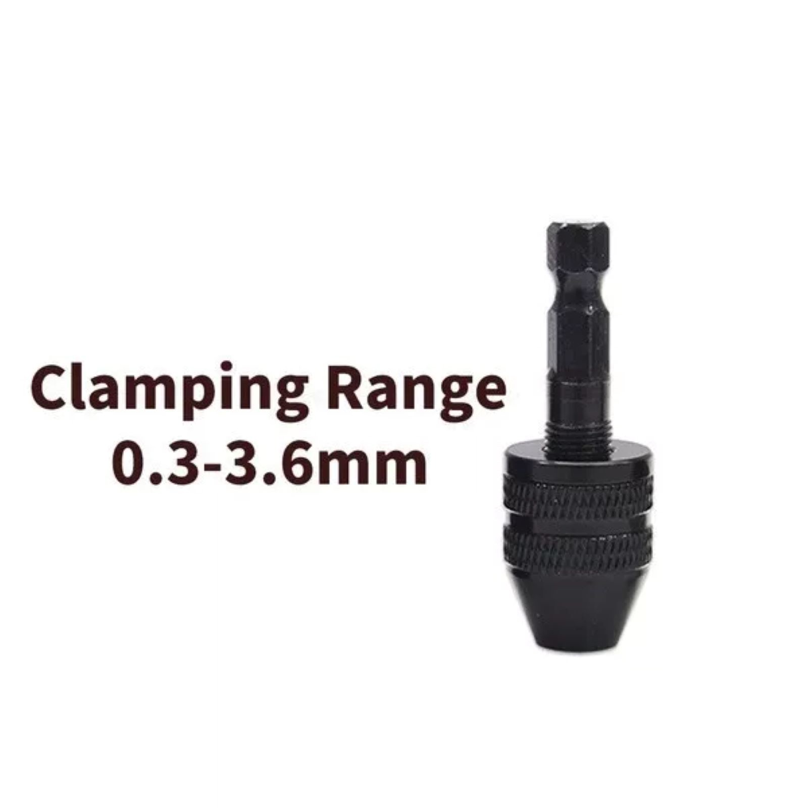 4Pcs 1/4″Hex Shank Keyless Drill Chuck Adapter Bit Quick Change Converter Driver
