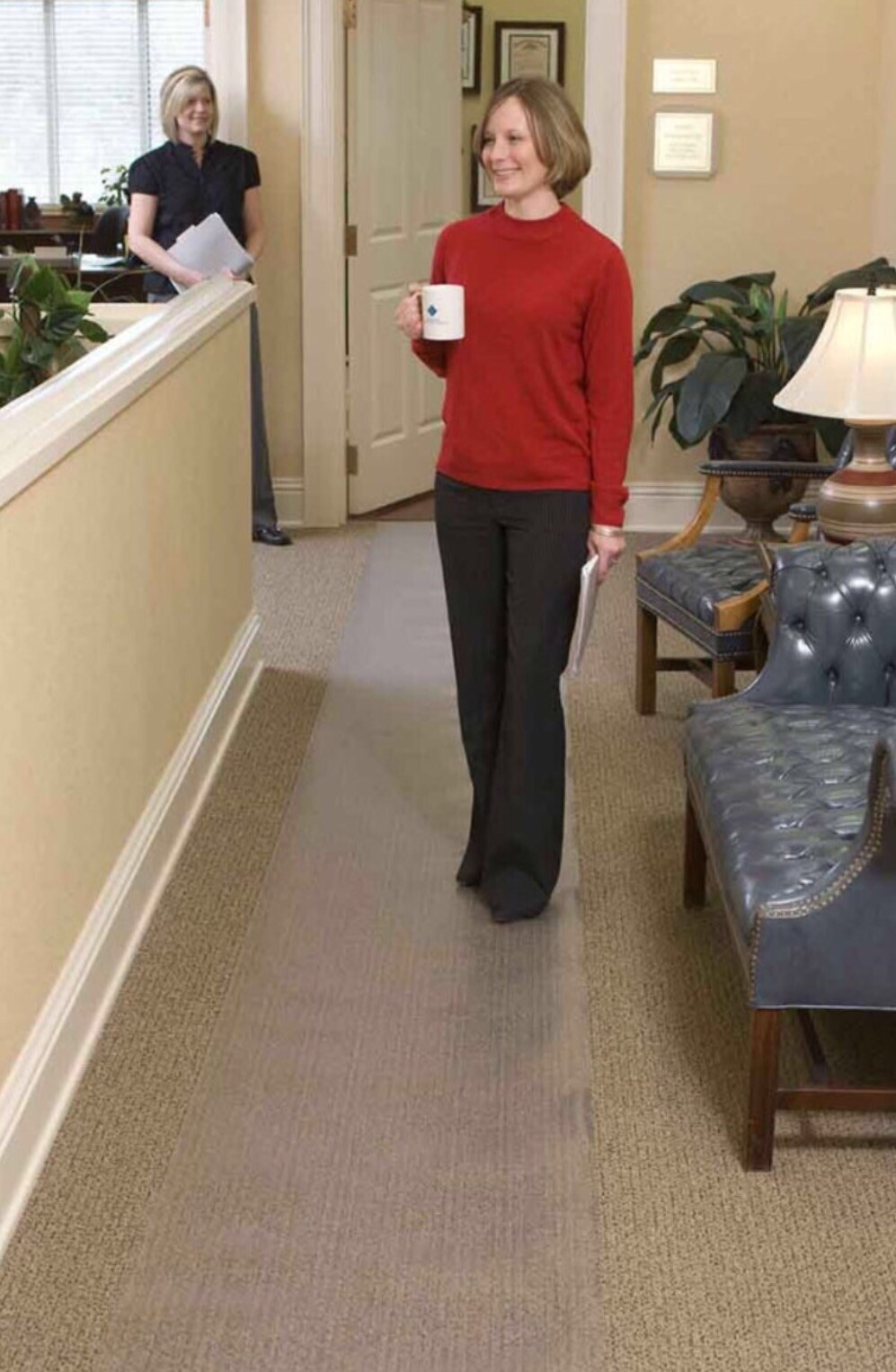 Clear Vinyl Plastic Floor Runner/Protector For Low/Deep Pile Carpet(26in X 50F)
