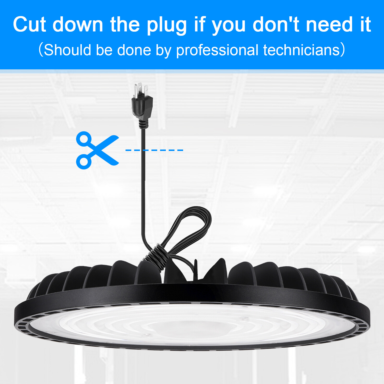 8Pack 300W Led UFO High Bay Light Commercial Industrial Warehouse Gym Shop Light