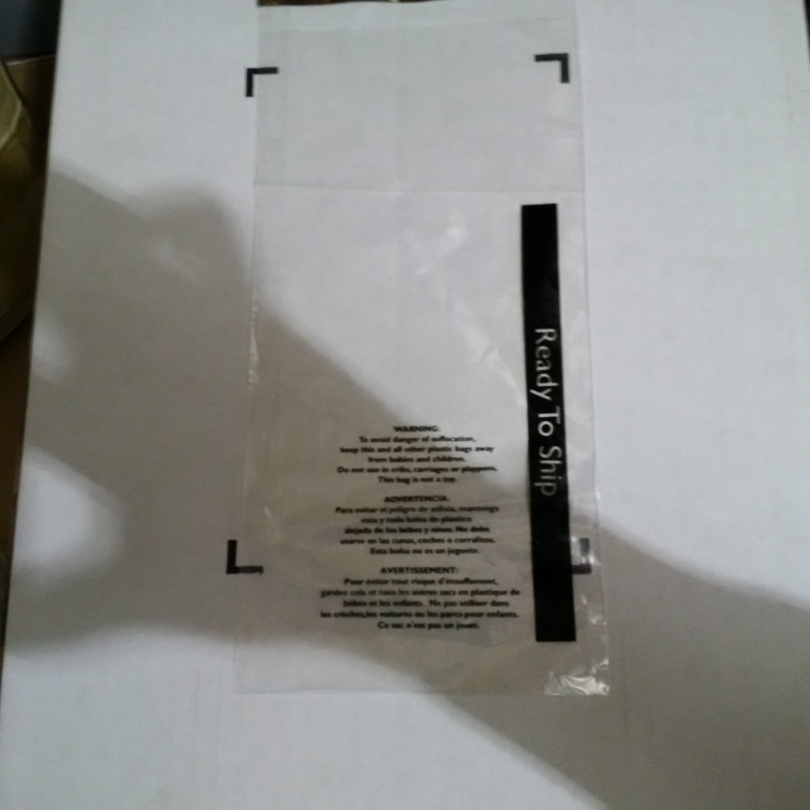 3000/CS 6×14 Suffocation Warning Bags Clear, Permanent Seal with “Ready To Ship”