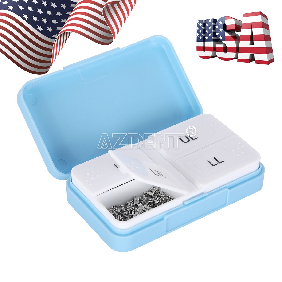 50Set Dental Ortho Monoblock Buccal Tube 1st Molar MBT/Roth 022 Bondable Non-con