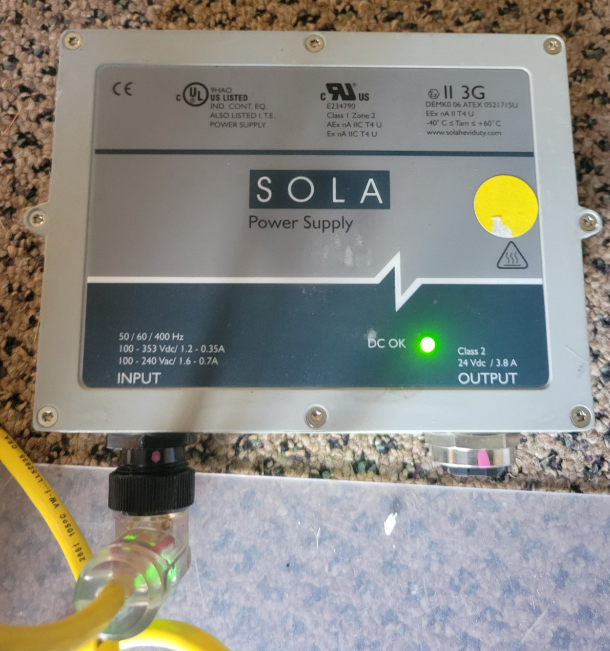 EMERSON / SOLA SCP 100S24X-DVN POWER SUPPLY 100-240 VAC – VOLT METER TESTED
