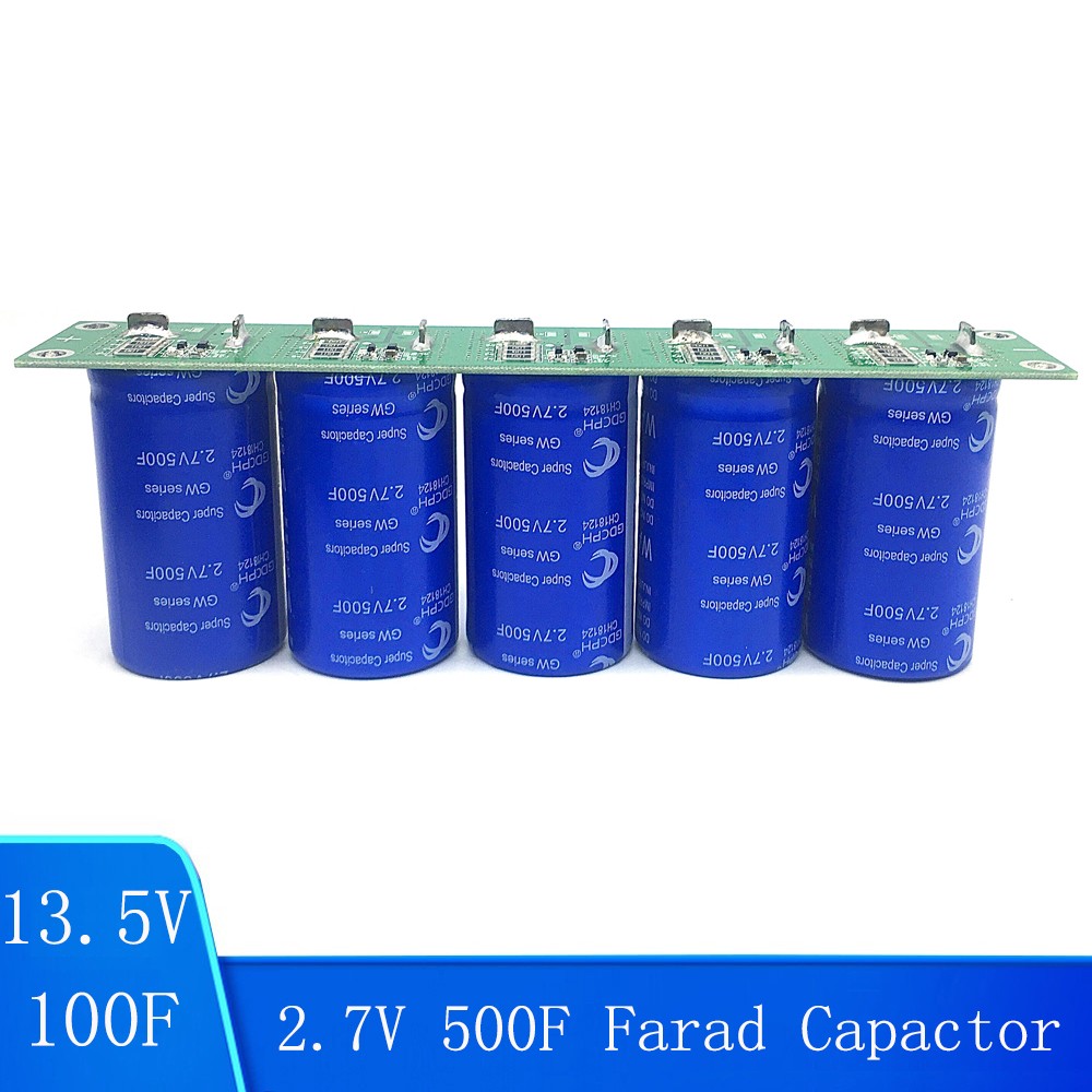 5PCS/1Set 13.5V 100F Single Super Capacitor 2.7V 500F Combined Automotive Module