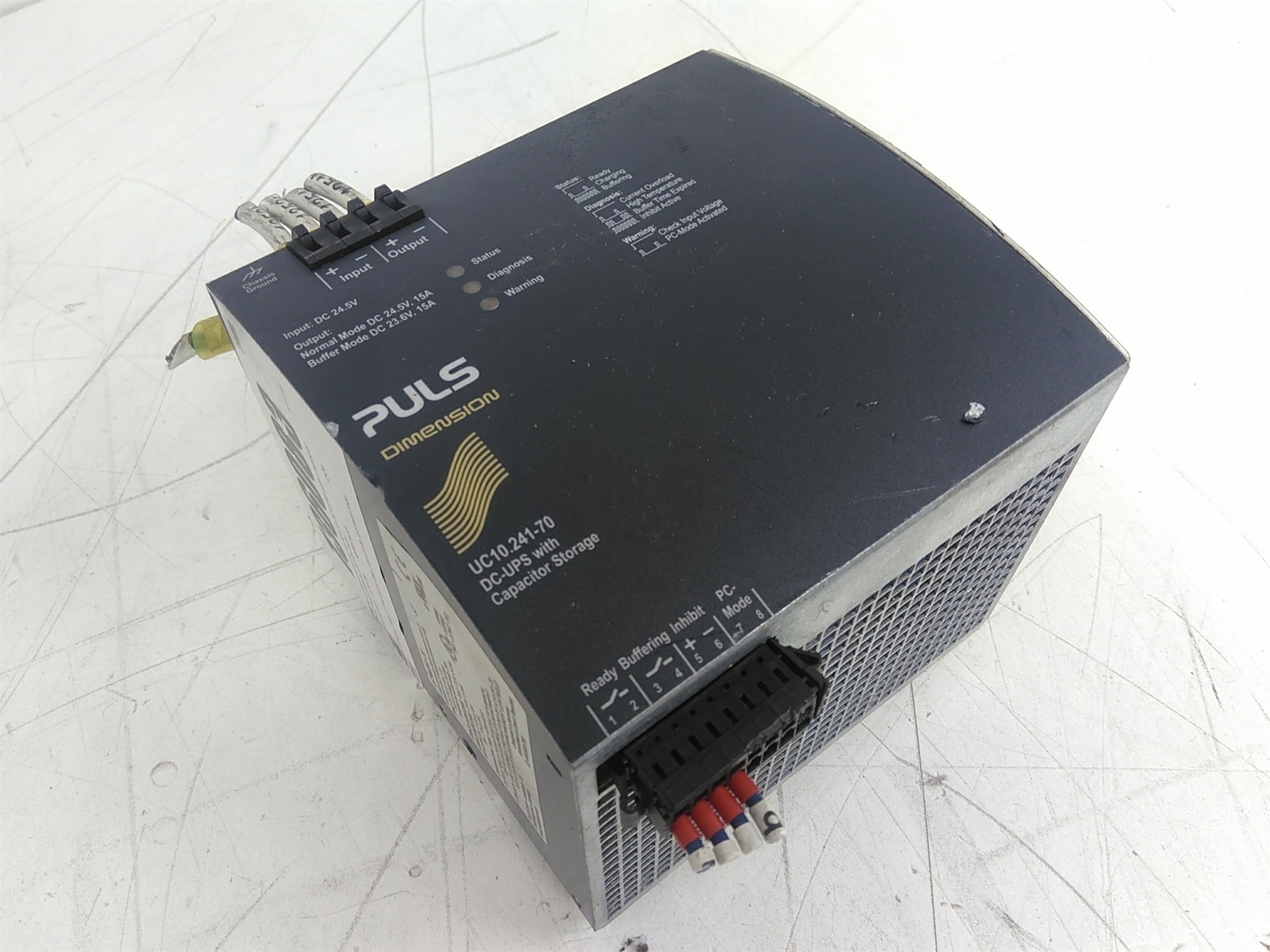 PULS Dimension UC10.241-70 DC-UPS with Capacitor Storage Untested AS-IS Parts