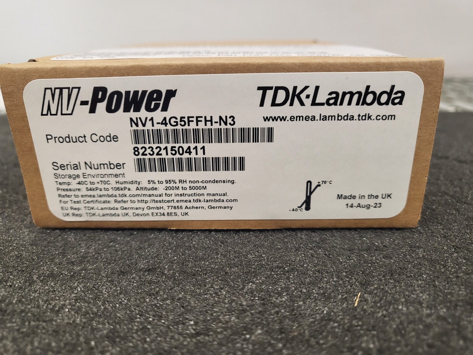New, TDK-Lambda, NV1-4G5FFH-N3, AC/DC CNVRTR 24V 5V +/-15V 180W