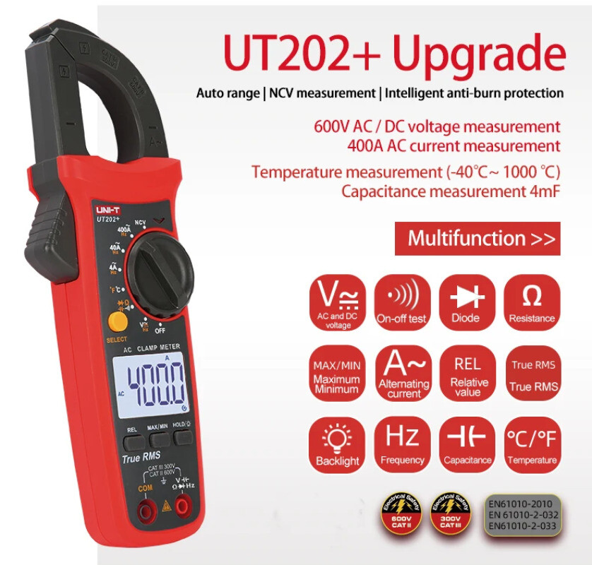 Clamp Meter Digital Tester Professional Voltmeter Pliers Ammeter Electric Tester