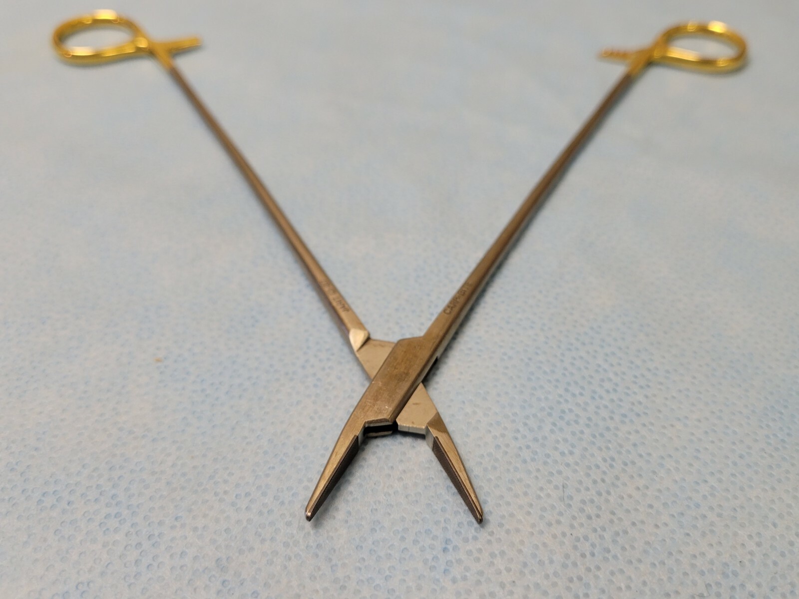 Jarit 121-187 9″ Groove Tip Carb-Bite DeBakey Vascular Needle Holders Orthopedic