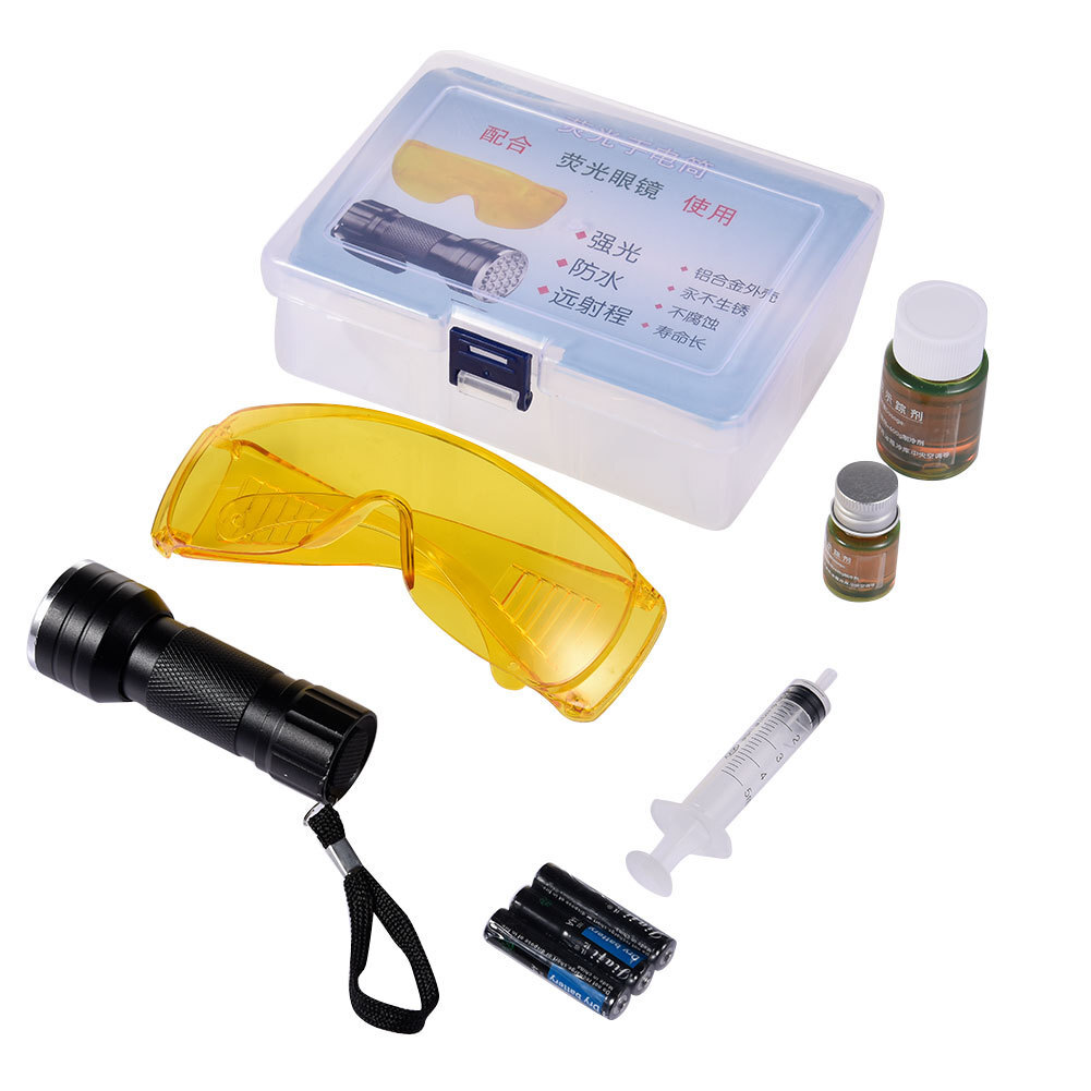 UV Dye & Torch Kit Leak Detection Dye For Oil & Fuel Petrol Diesel Leaks
