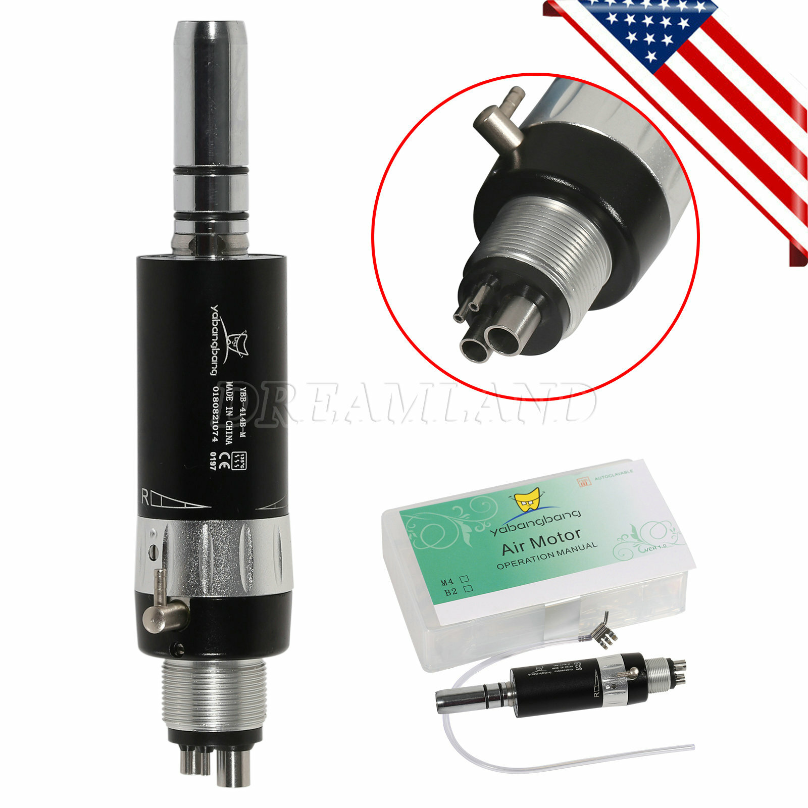 Dental slow low speed straight handpiece/ contra angle/ air motor 2/4 E-TYPE NSK