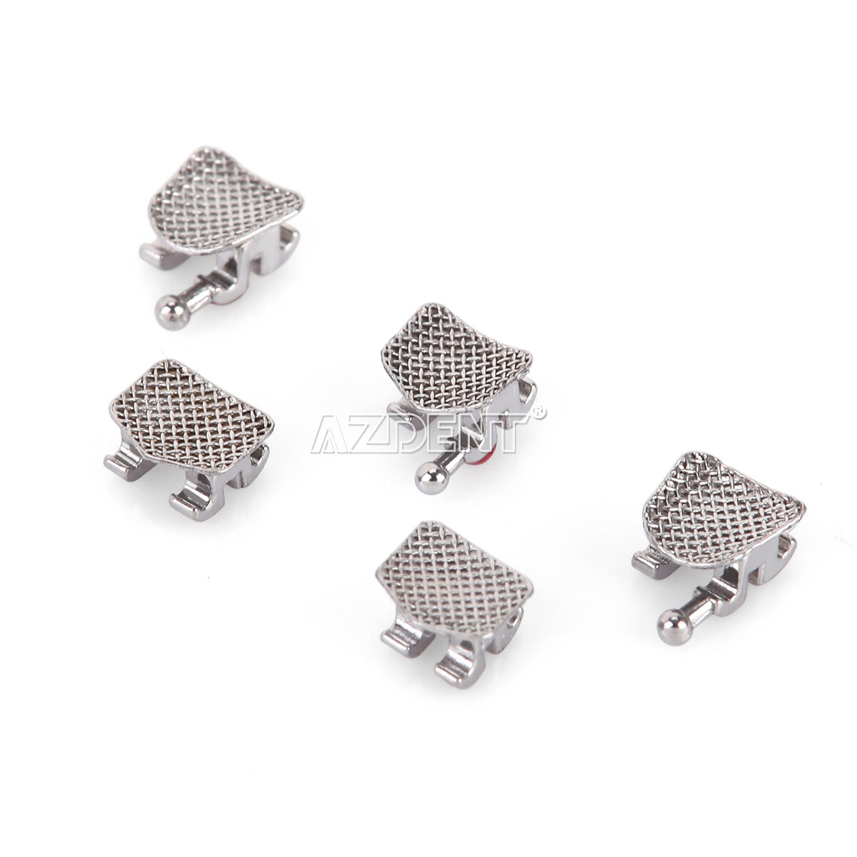 10 Packs AZDENT Dental Orthodontic Bracket Braces Standard Roth .022 Hooks 3-4-5