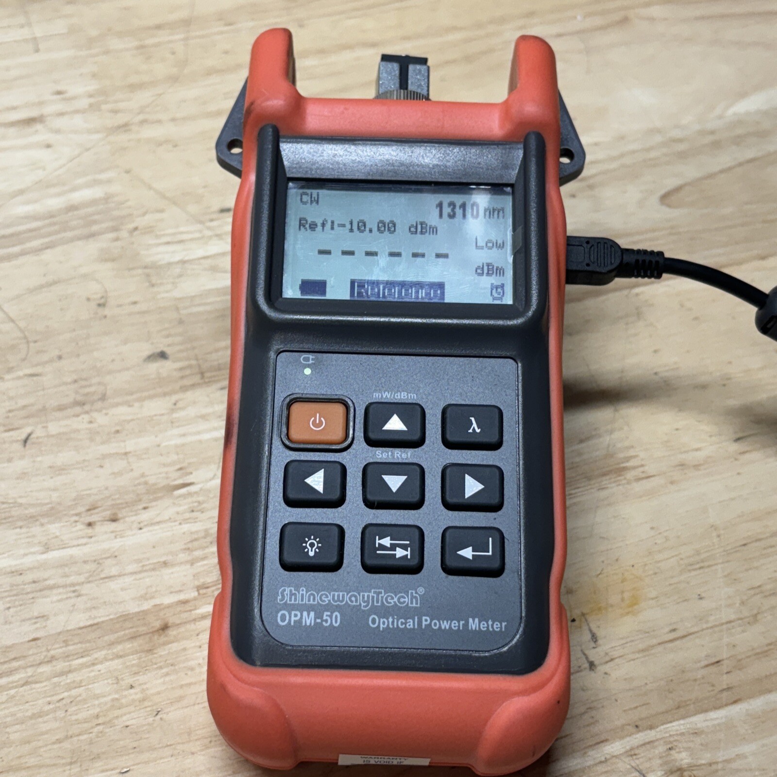 ShinewayTech OPM-50a Intelligent Optical Power Meter Read