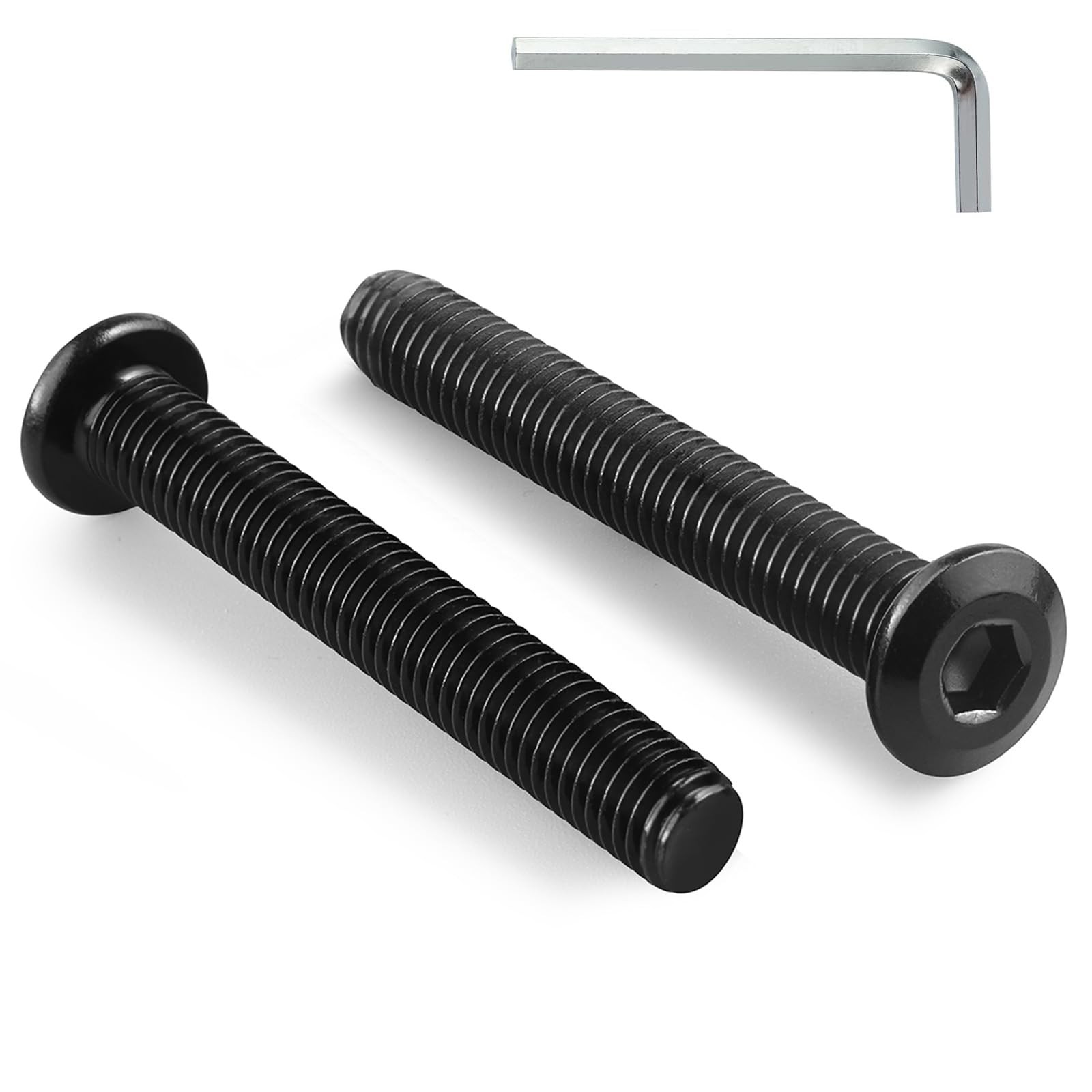M6-1.0 x 100mm Flat Head Hex Socket Cap Screws Bolts 20Pcs, M6 Bolt 304 Stain…