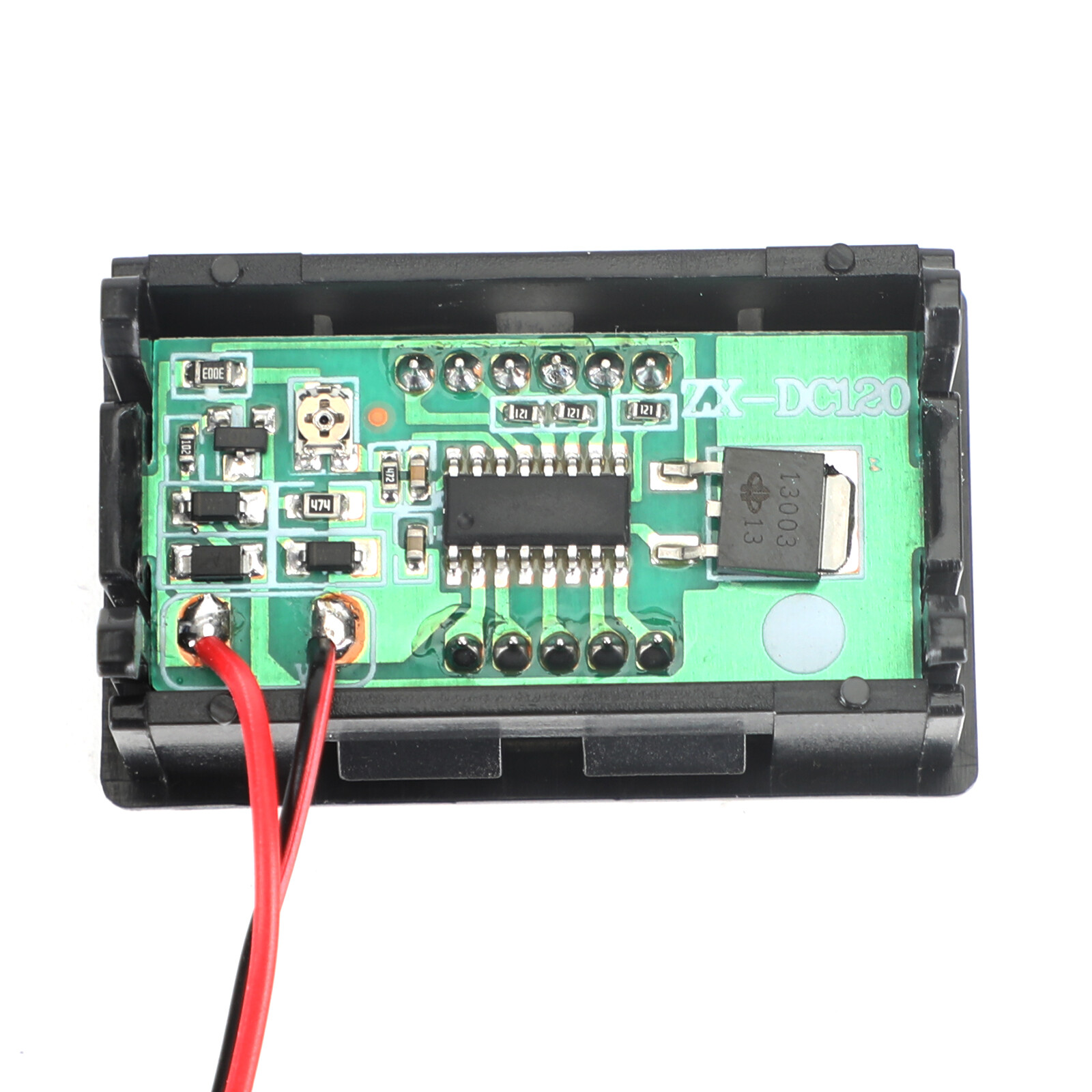 5Pcs Dc 5-120V Voltmeter Red Led Panel 3-Digital Display Volt Meter 2-Wire USA