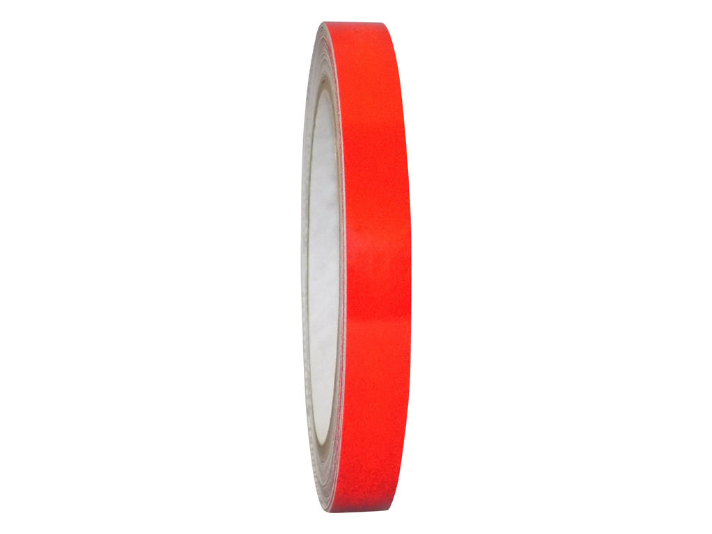 Red Engineer Grade Retro Reflective Pinstripe Tape: 1/2 in. x 30 ft.