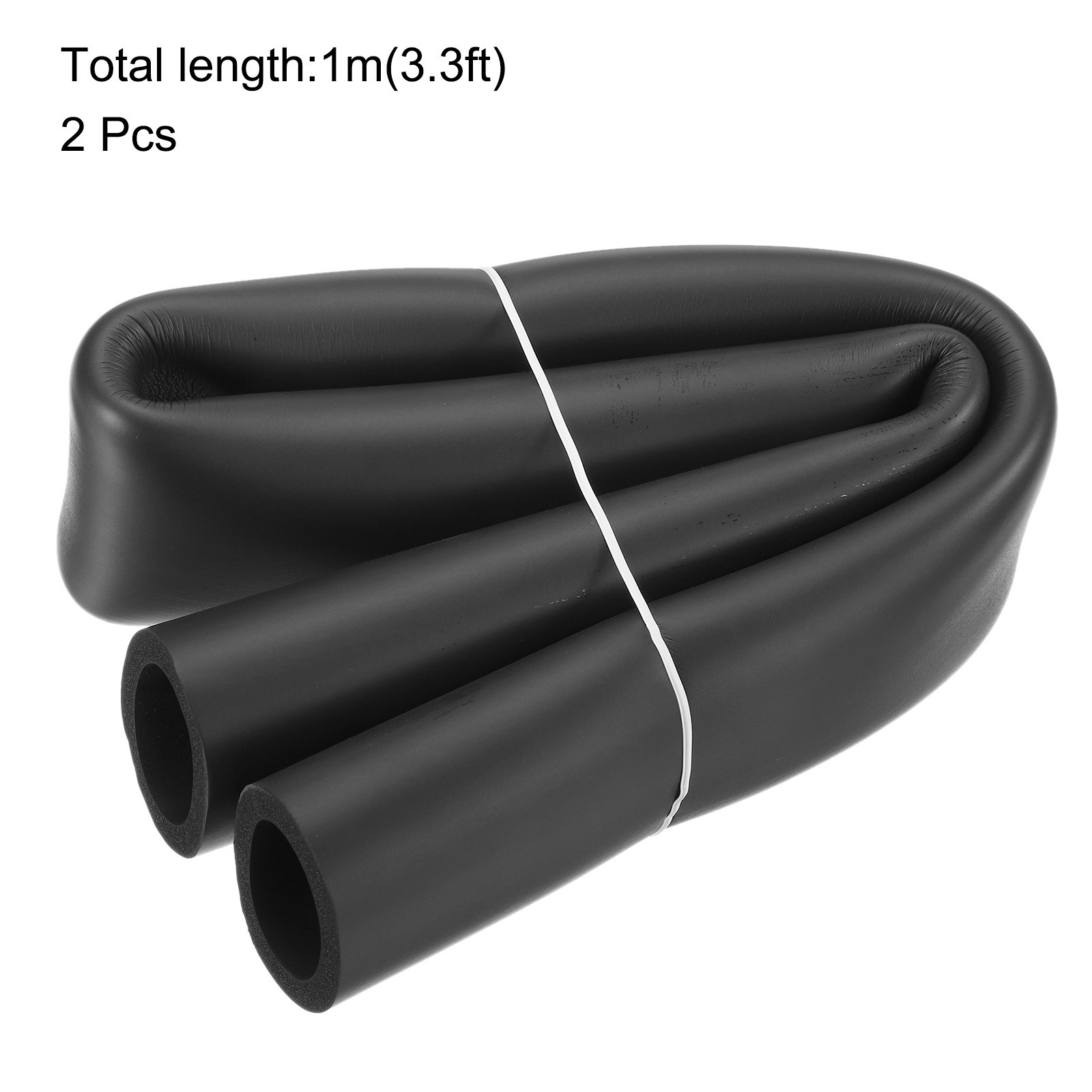 2pcs 3.3ft Foam Pipe Insulation Tube 1 3/4 inch(45mm) ID 2 3/8 inch(60mm) OD