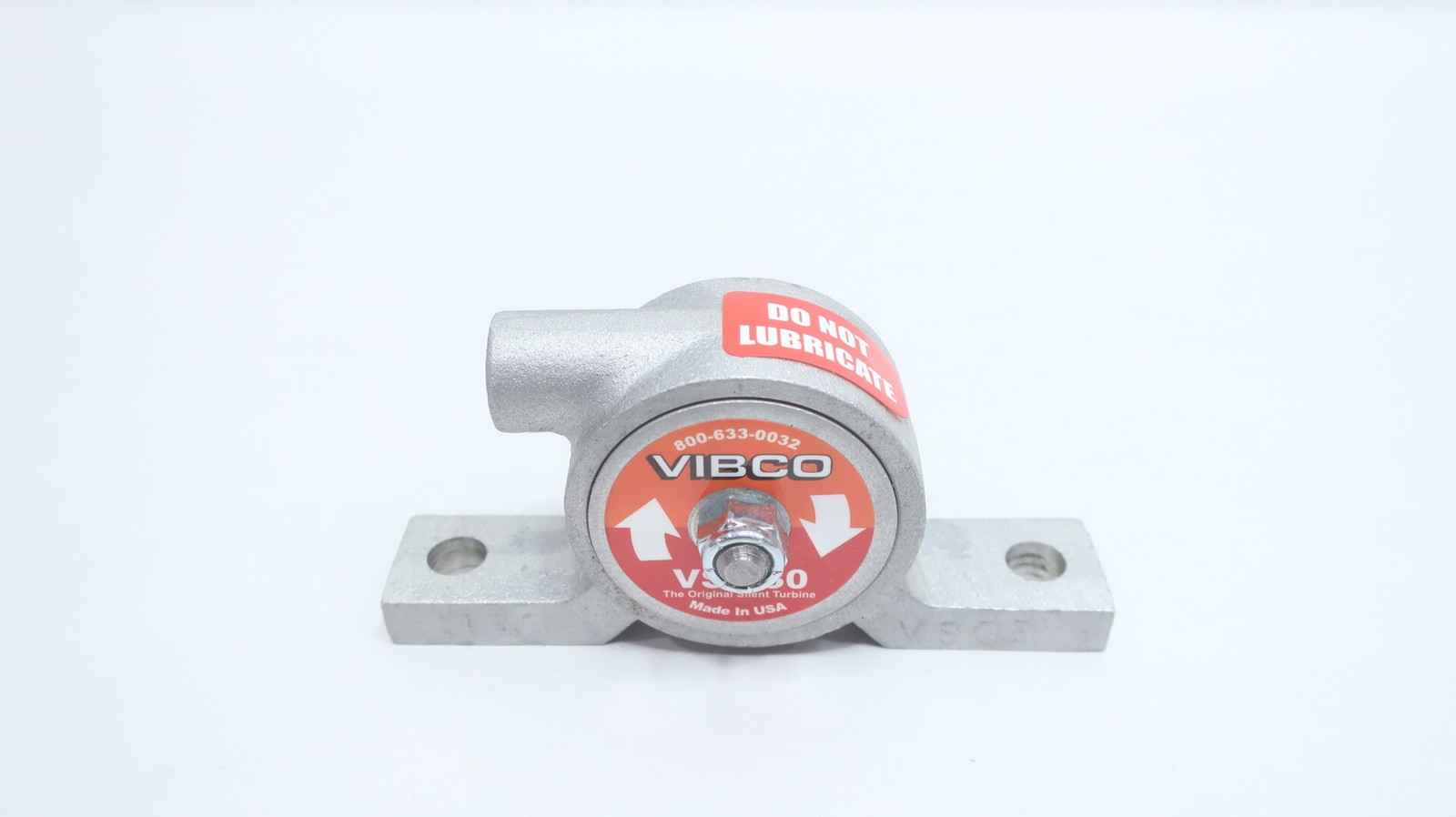 Vibco VS-130 Silent Turbine Pneumatic Vibrator 1/8in 75lbs 80psi 10500rpm