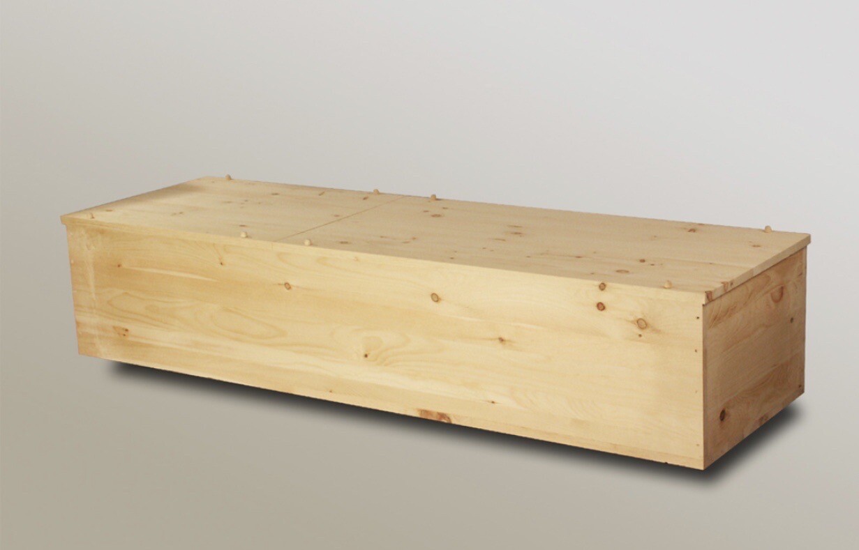 Casket Eco Friendly Plain Pine Casket