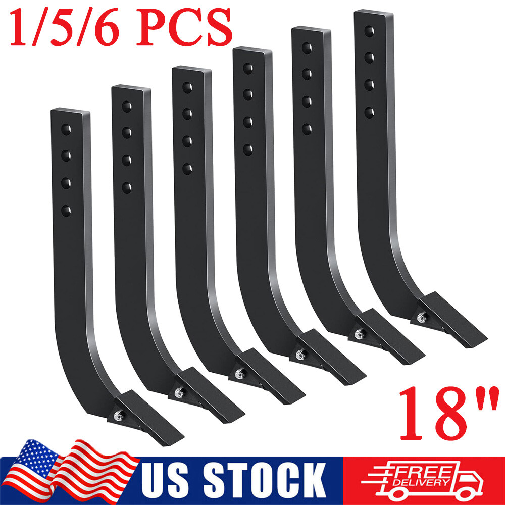 18” Box Blade Shank Scarifier Shanks Teeth 4 Holes Box Scraper Shank 1/5/6pcs