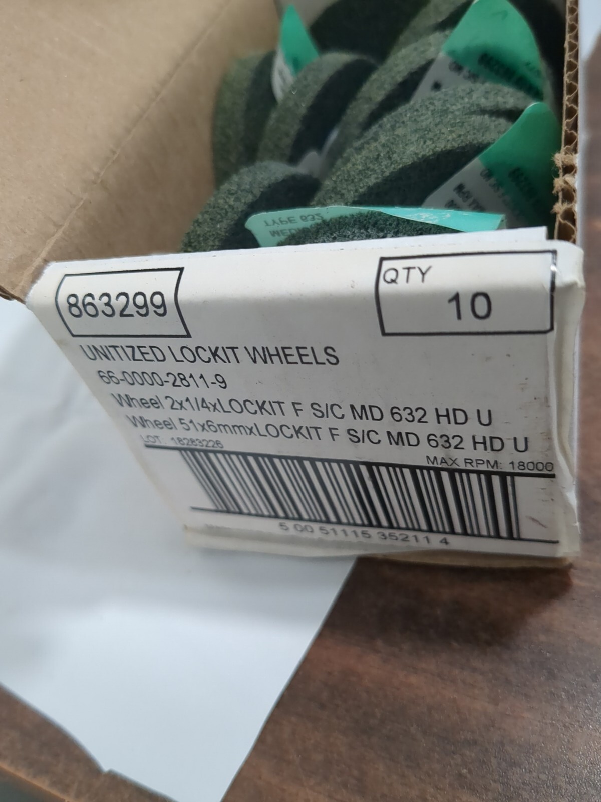STANDARD ABRASIVES 10pk Deburring Disc 2″ Dia Fine Grade Silicon Carbide