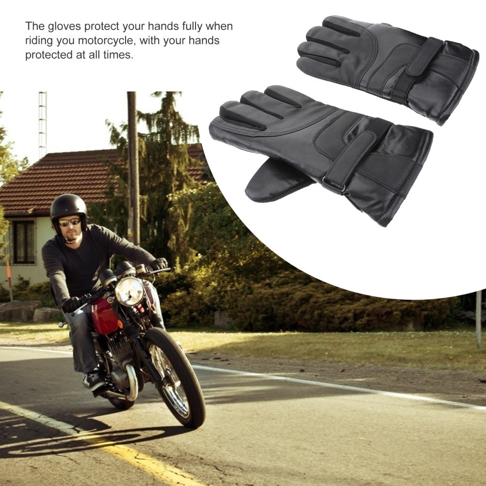 1Pair Winter Riding Heated Gloves Touch Screen Electric Gloves for Motorcycles