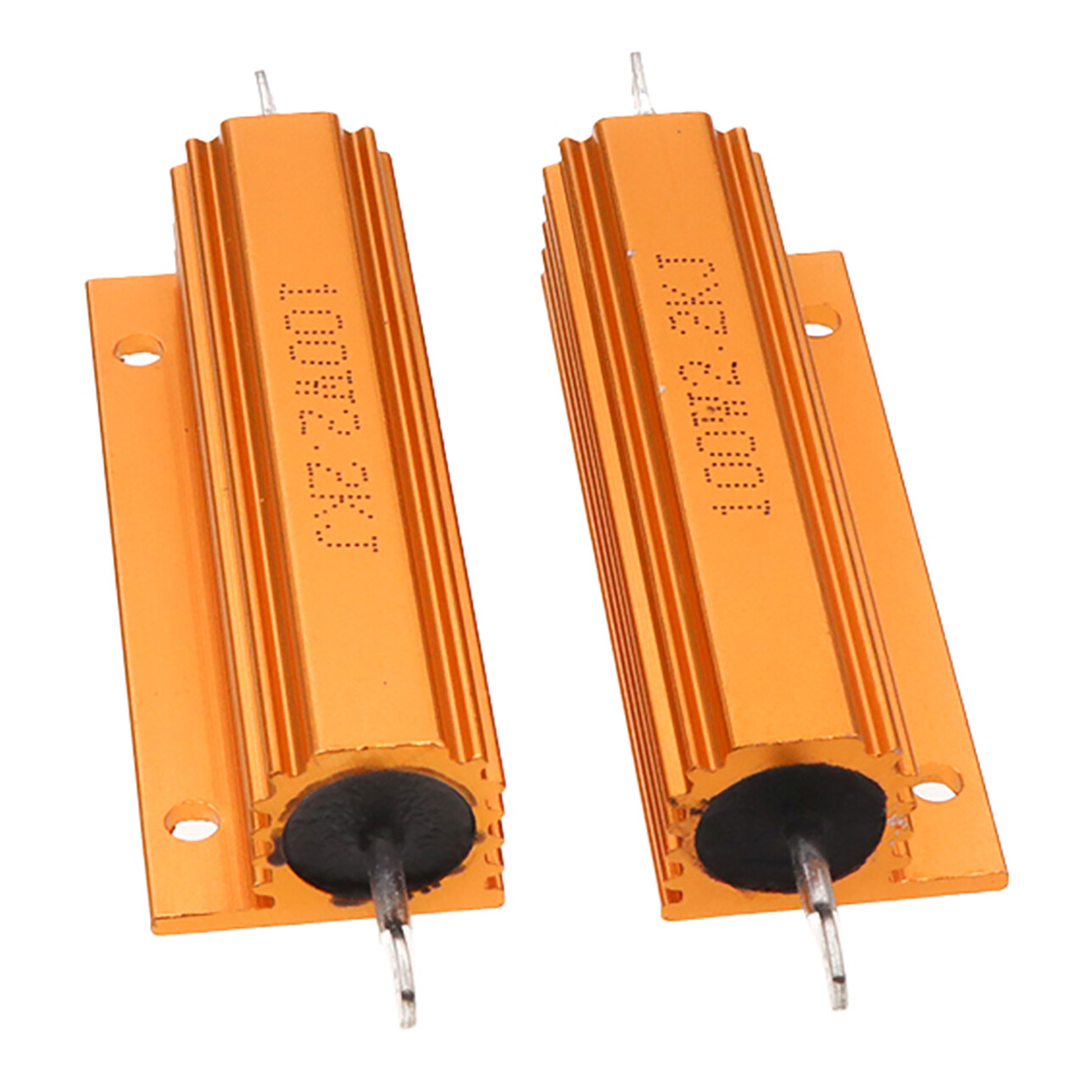 100W RX24 Aluminium Wire wound Power Resistors 5% J 0.01Ω 0.02Ω 1Ω to 620KΩ/Ohm