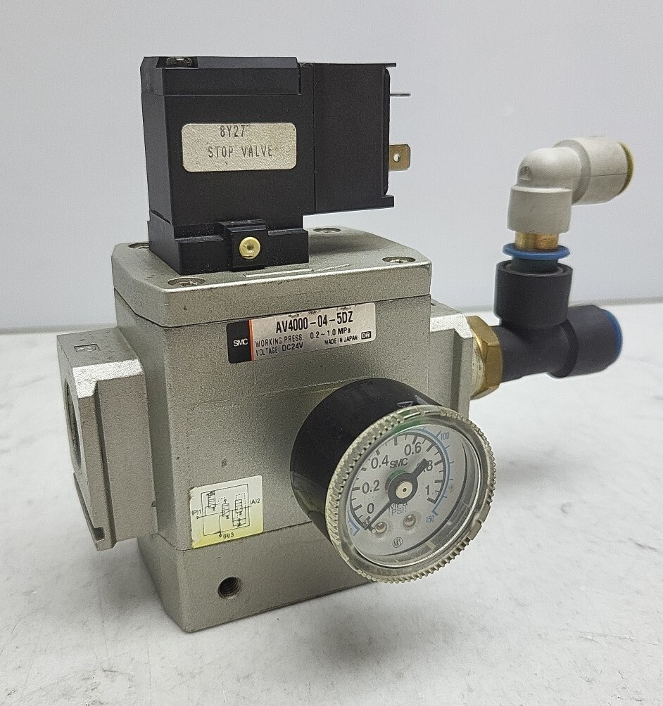 SMC AV4000-N04-5DZ Soft Start Solenoid Valve 0.2~1.0 MPa 24 Vdc
