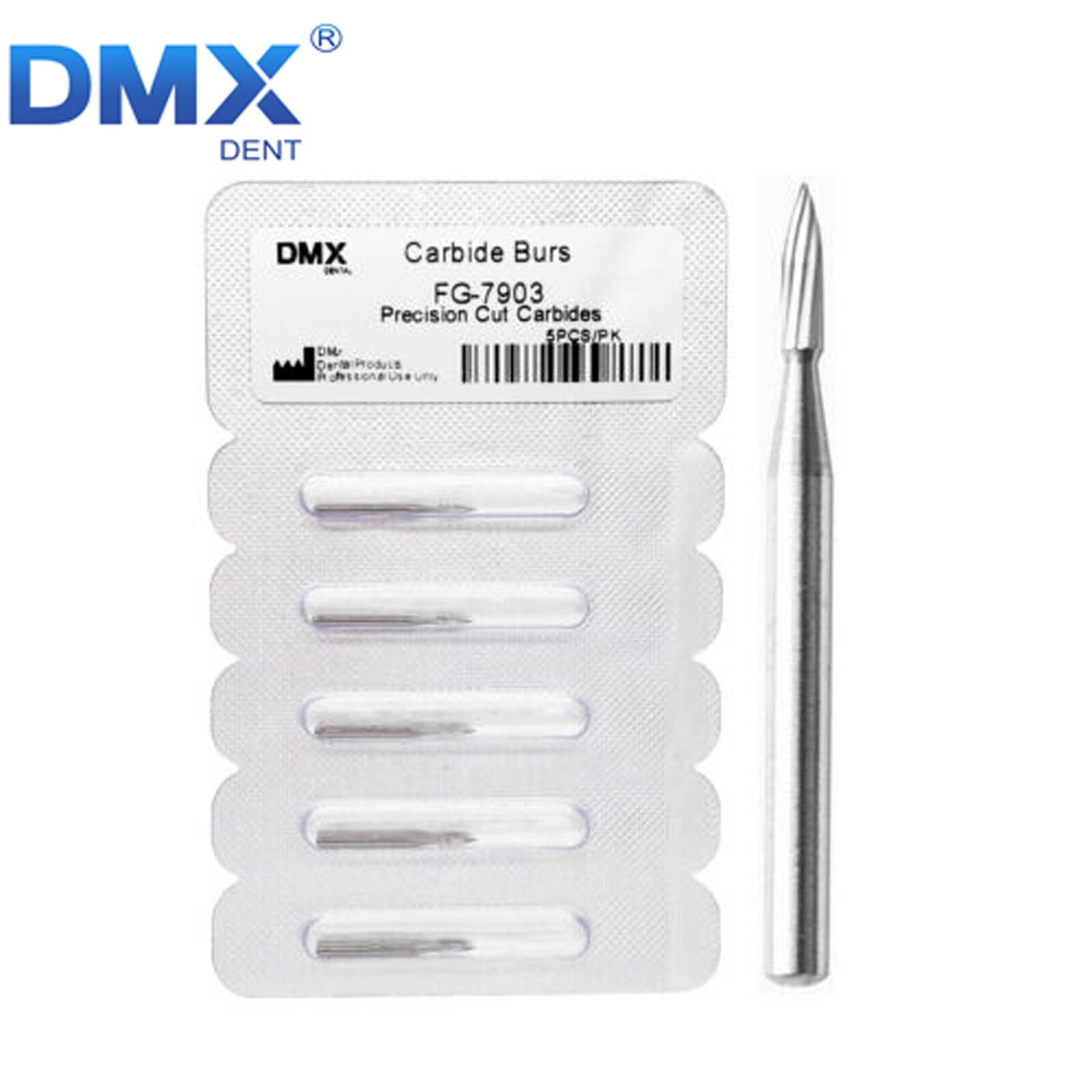 Dental Trimming & Finishing Drill Tungsten Carbide Flame Bur 7901 7902 7903 A