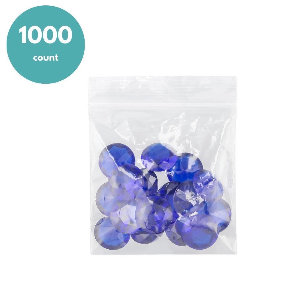 1000 Pcs 4″ x 4″ Zipper Bags Clear 2 Mil Reclosable Polybag Storage Pouches