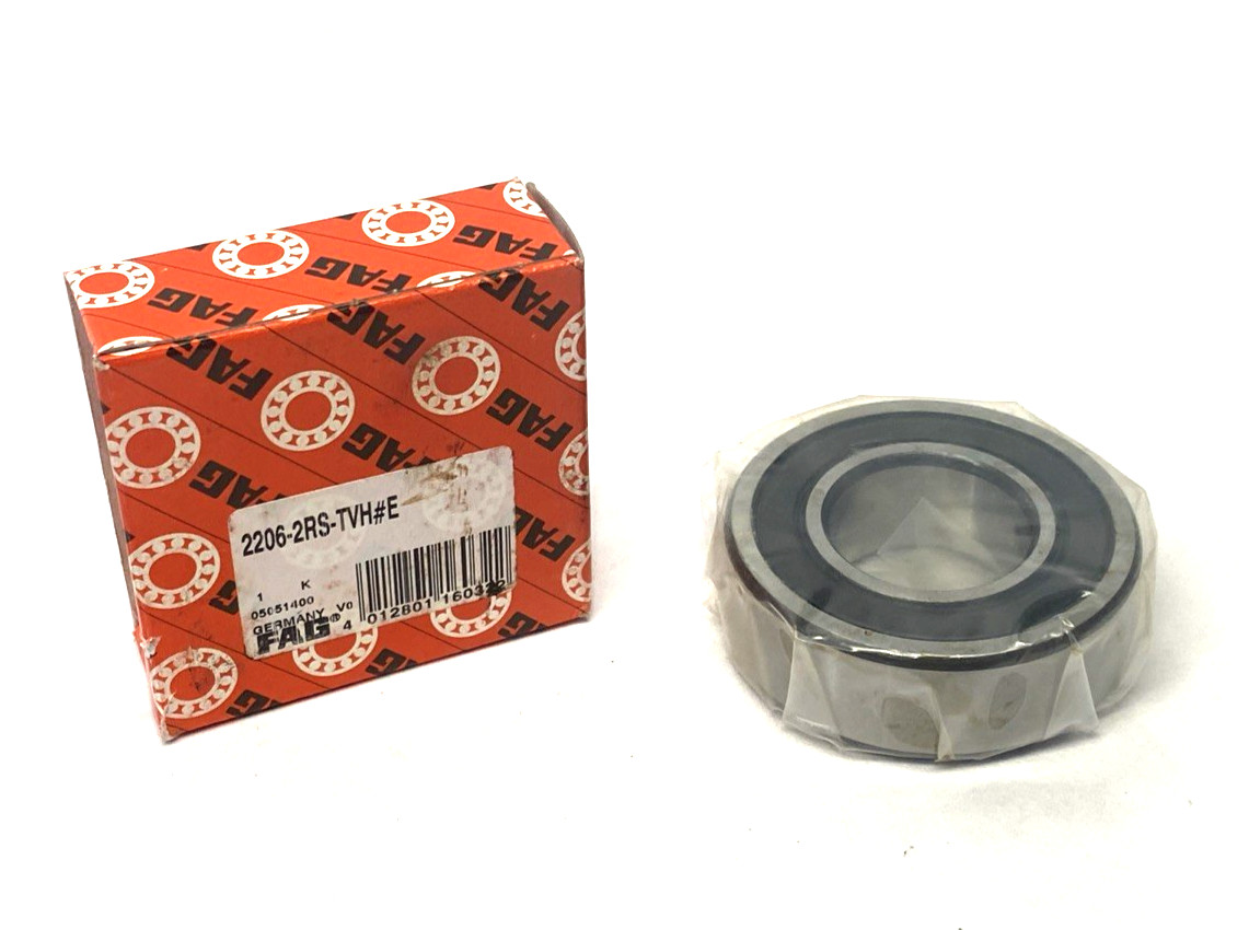 FAG 2206-2RS-TVH Self Aligning Ball Bearing 30mm ID 62mm OD 20mm Wide