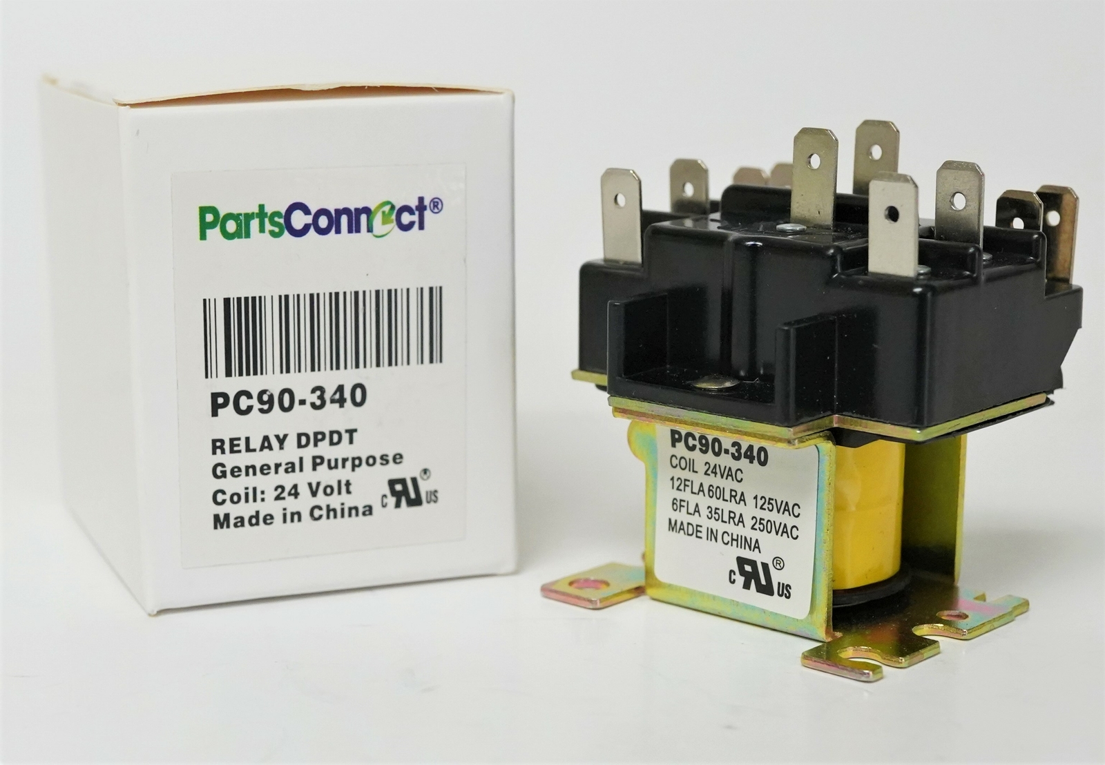 90-340 Switching Relay DPDT 24 Volt Coil also replaces Honeywell R8222D1014
