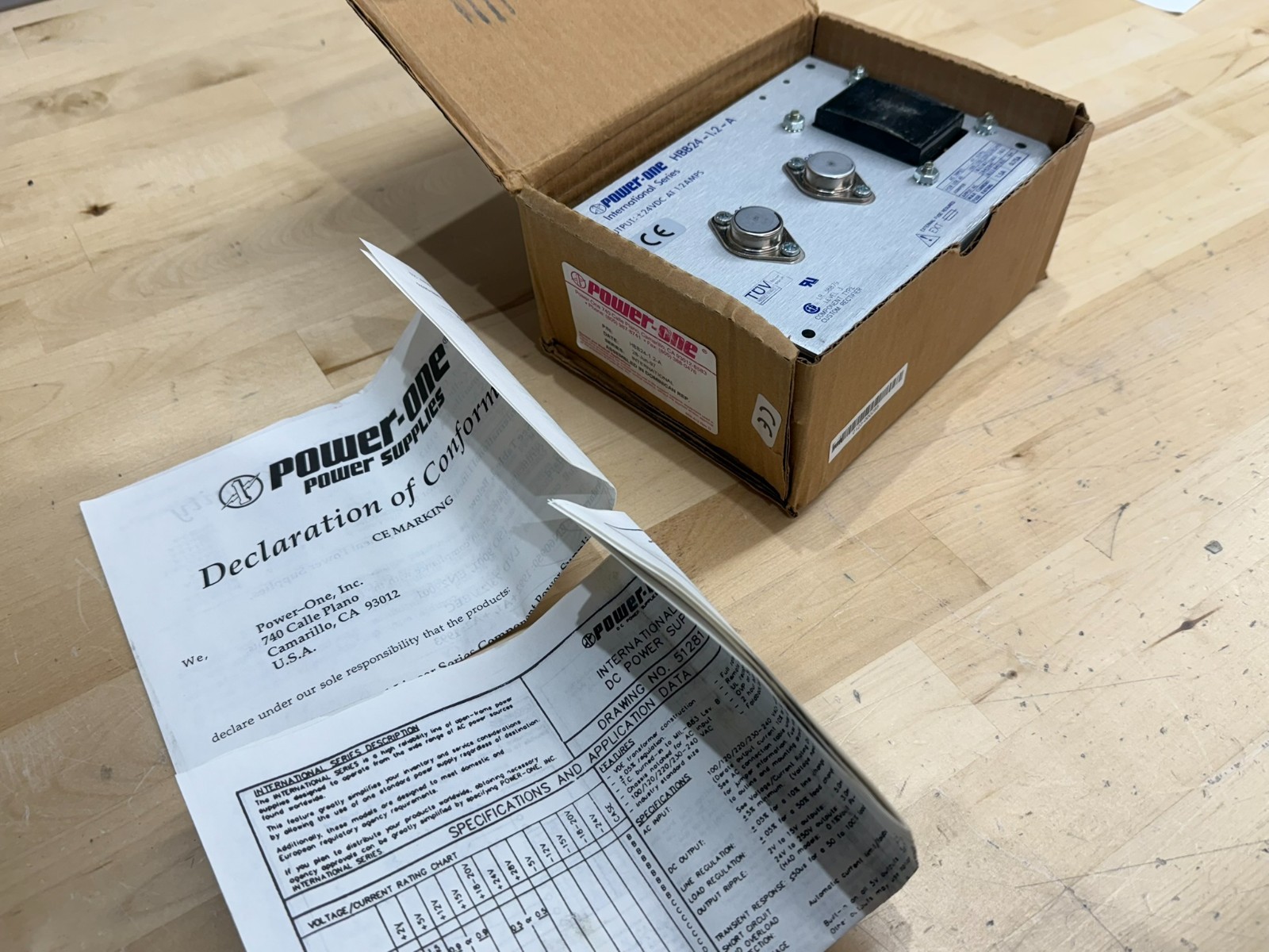 Power-One HBB24-1.2-A Power Supply 24V 1.2A Linear Regulated
