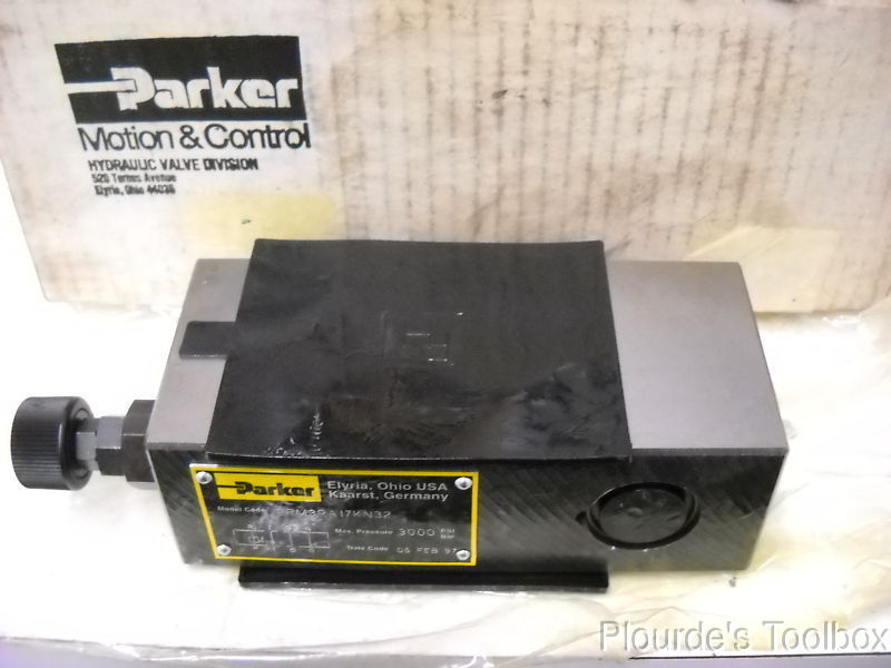 New Parker Manapak Hydraulic Pressure Reducing Valve, PRM3PA17KN32