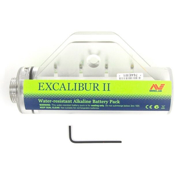 MINELAB Water-Resistant Alkaline Battery Pod for Excalibur Metal Detector