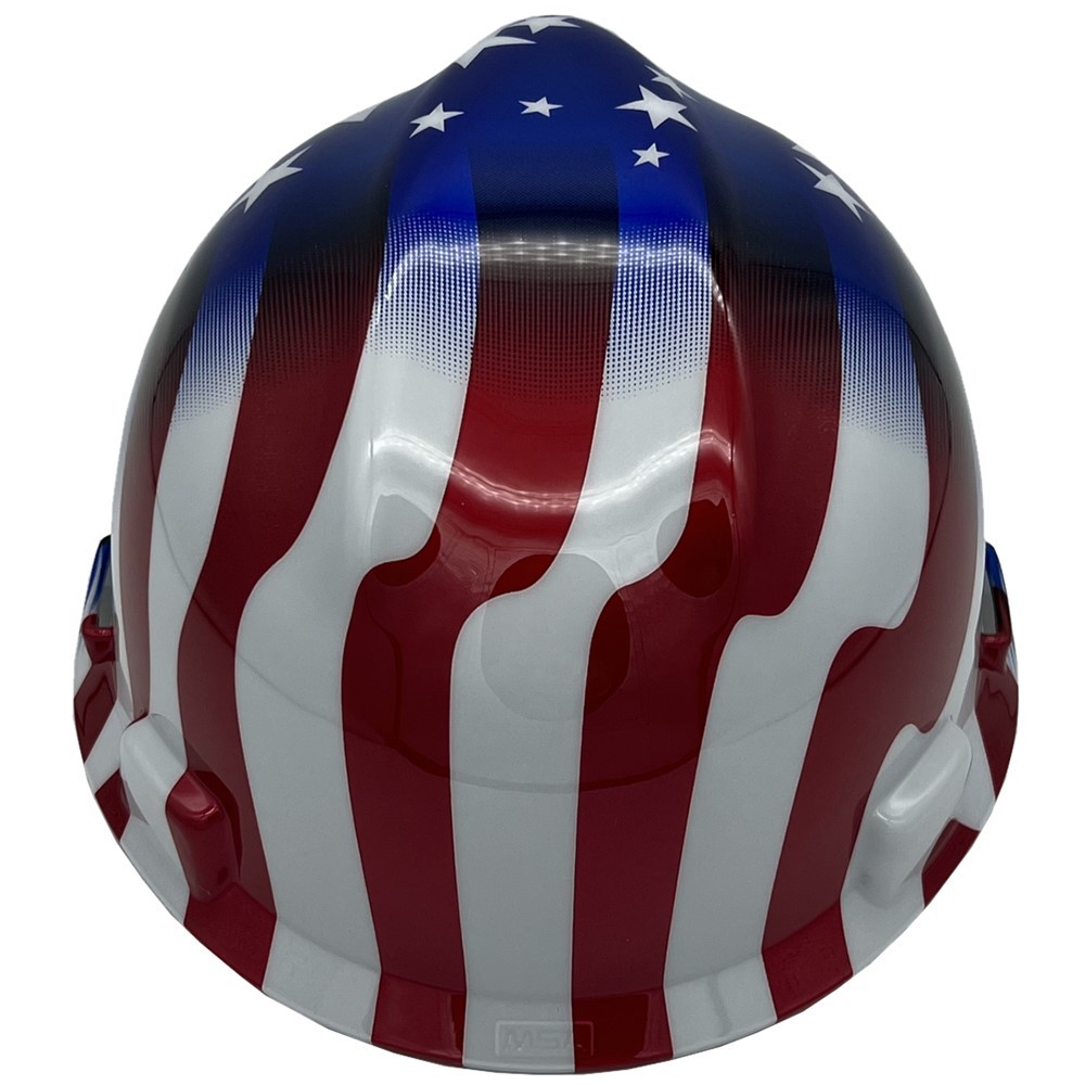 MSA Freedom Series Cap Style Hard Hat StazON Suspension – Stars and Stripes