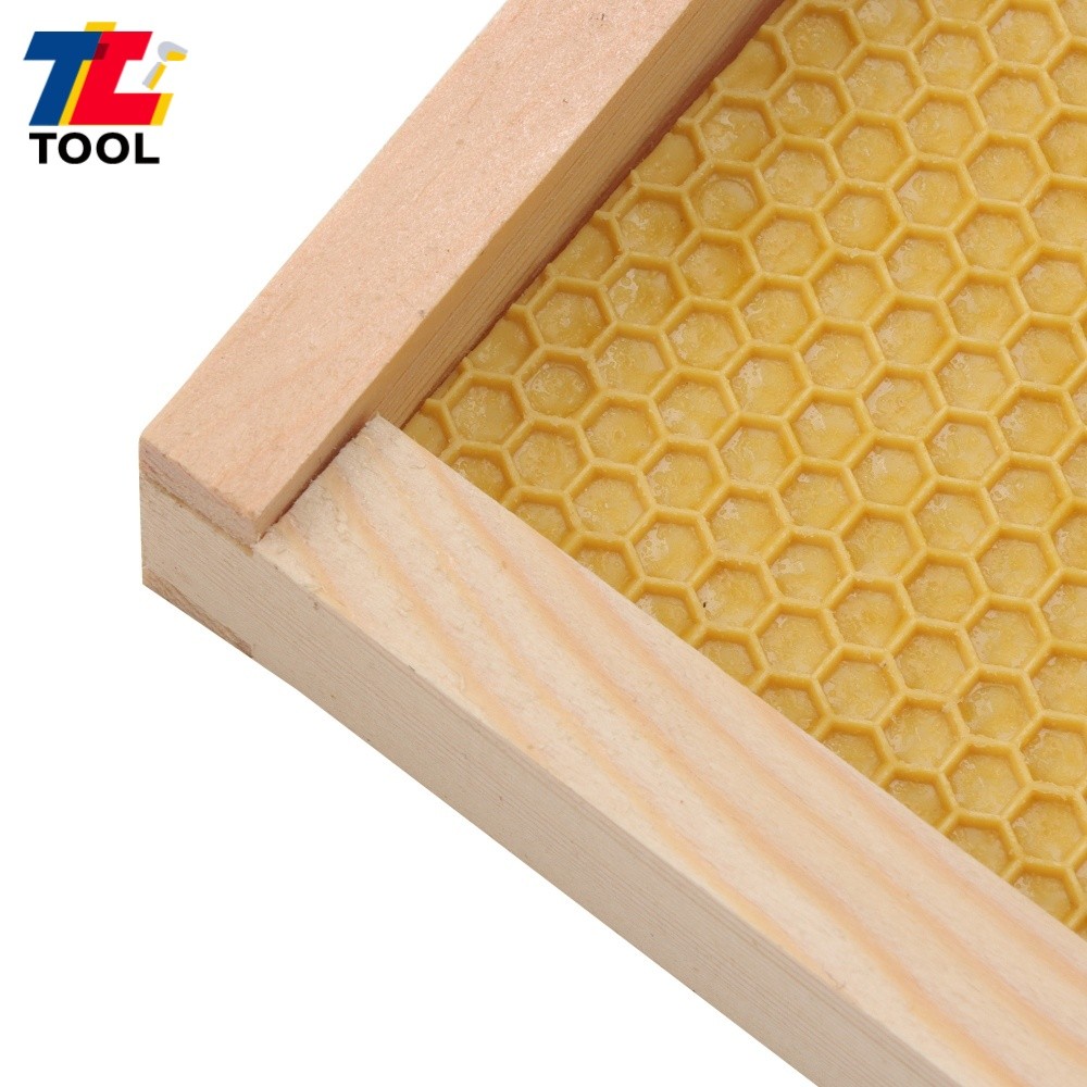 Bee Hive 10 Frame Deep Bee Box with Frames and Foundation Beeswax Coated Wood