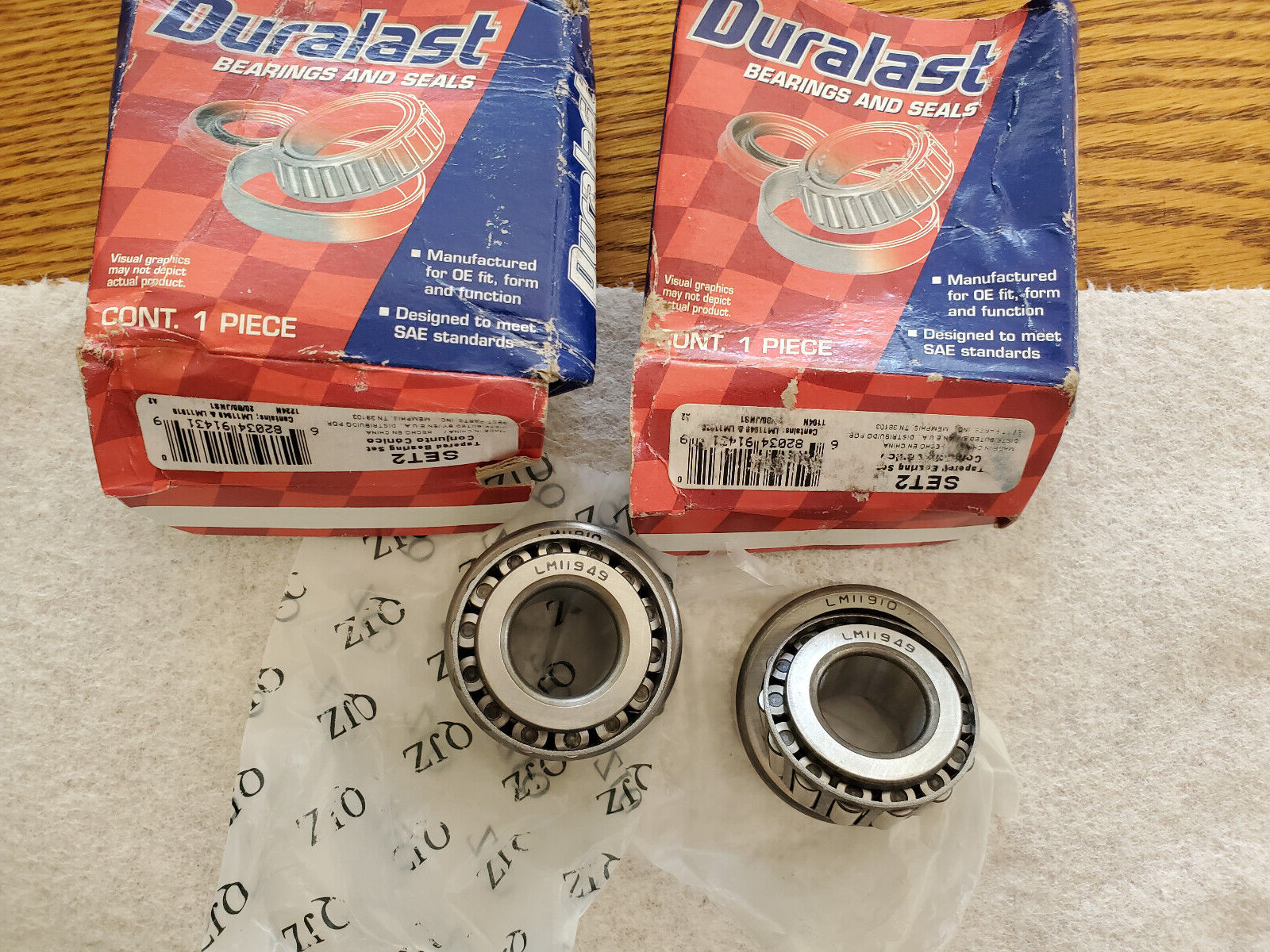 (2 SETS) TDURALAST # SET2 / LM11949-LM11910.