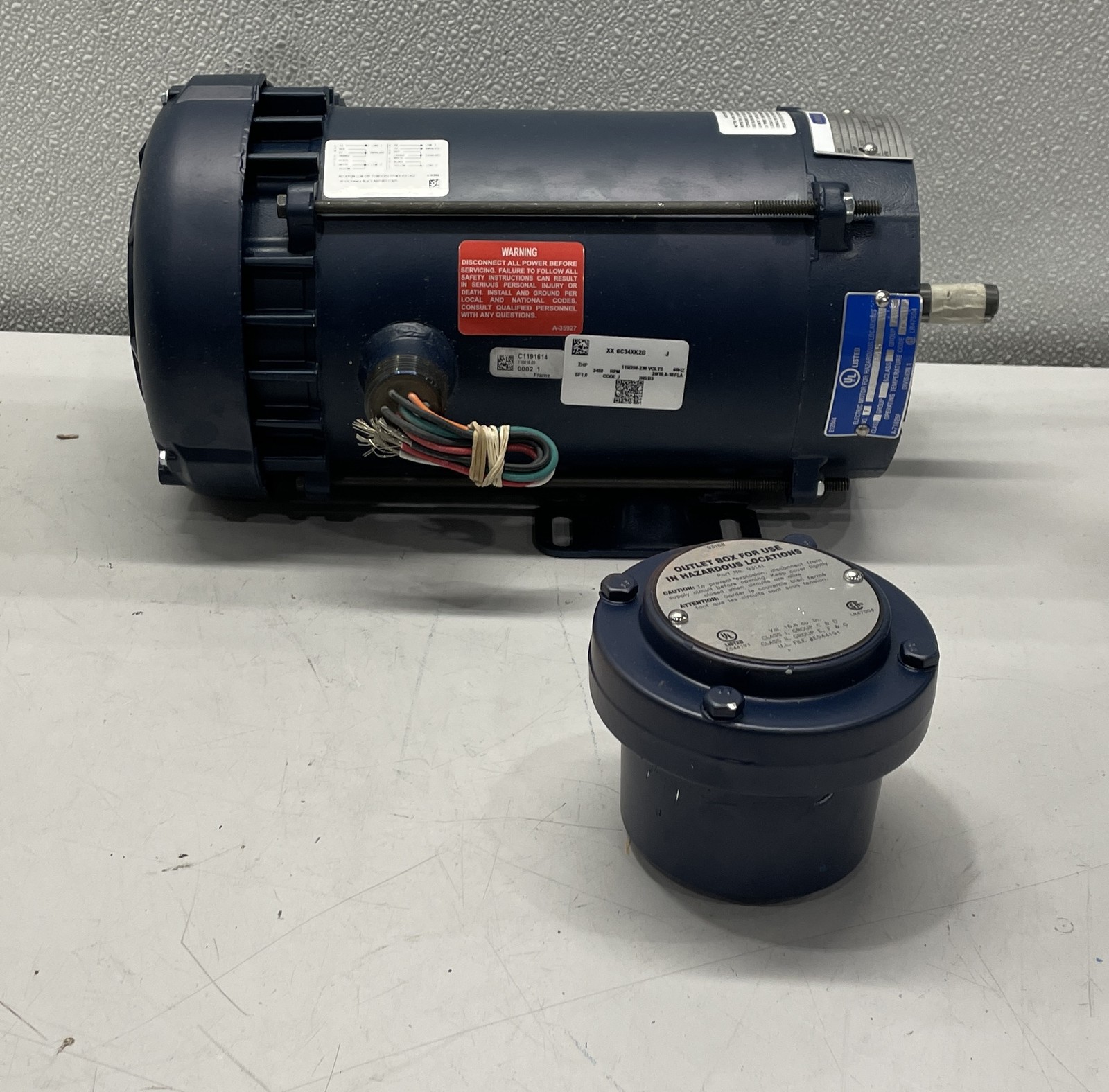 Leeson 2HP 3450RPM 56C 1PH Explosion Proof Motor 116616.00