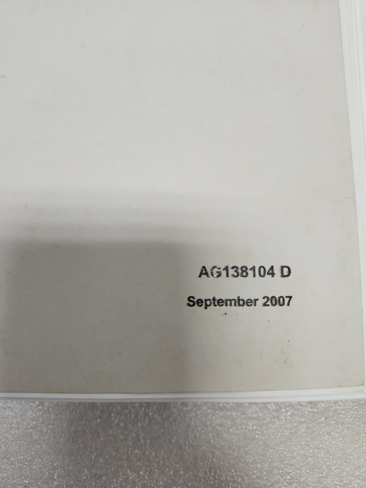 AG-CHEM 864 Rogator Row Crop Chasis Parts Catalog USED