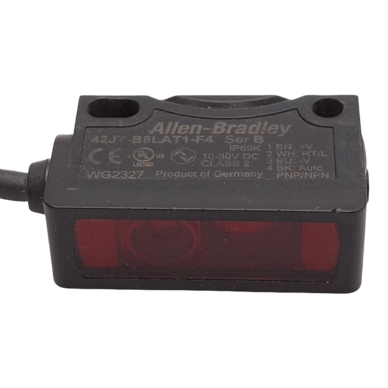 Allen Bradley 42JT-B8LAT1-F4 Photoelectric Sensor 120mm Range 10-30VDC M12 4-Pin