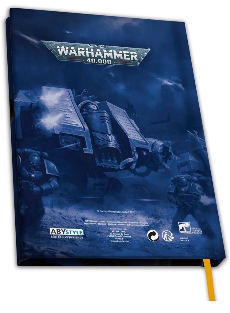 Warhammer 40,000 Ultramarine Notebook ABYstyle New IN Package See All Photos!